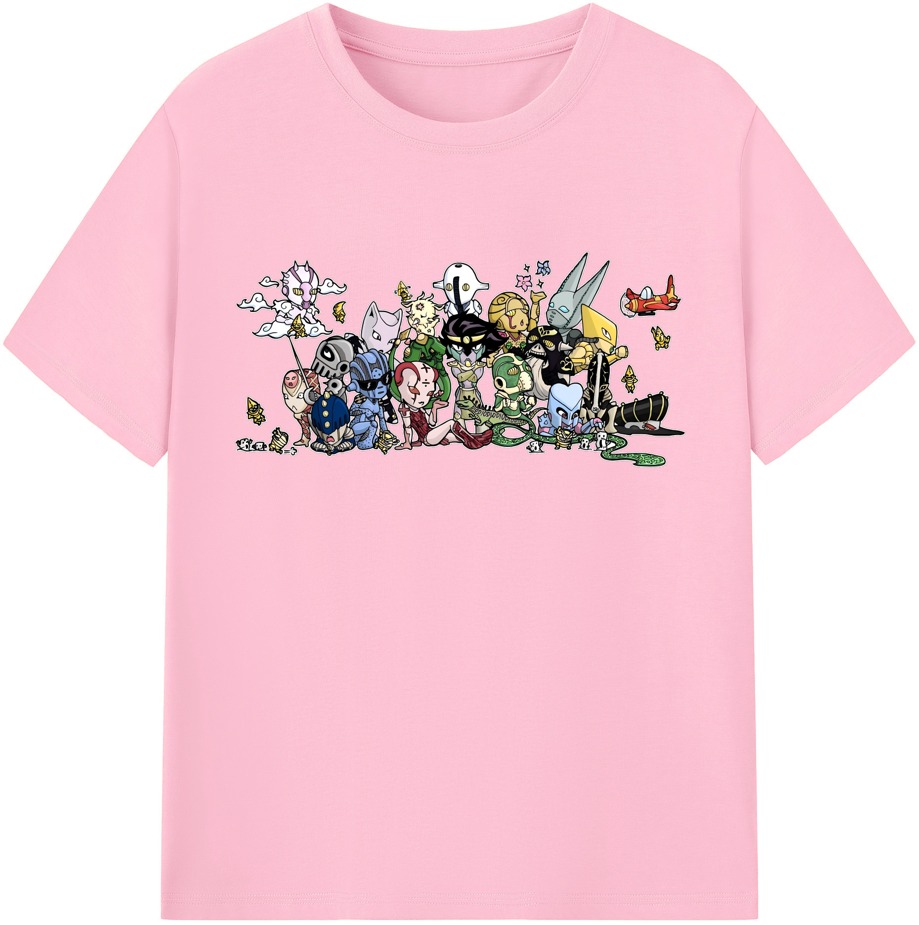（画像用） ジョジョの奇妙な冒険 JoJo's Bizarre Adventure 綿100％半袖Tシャツ（フロントプリント）