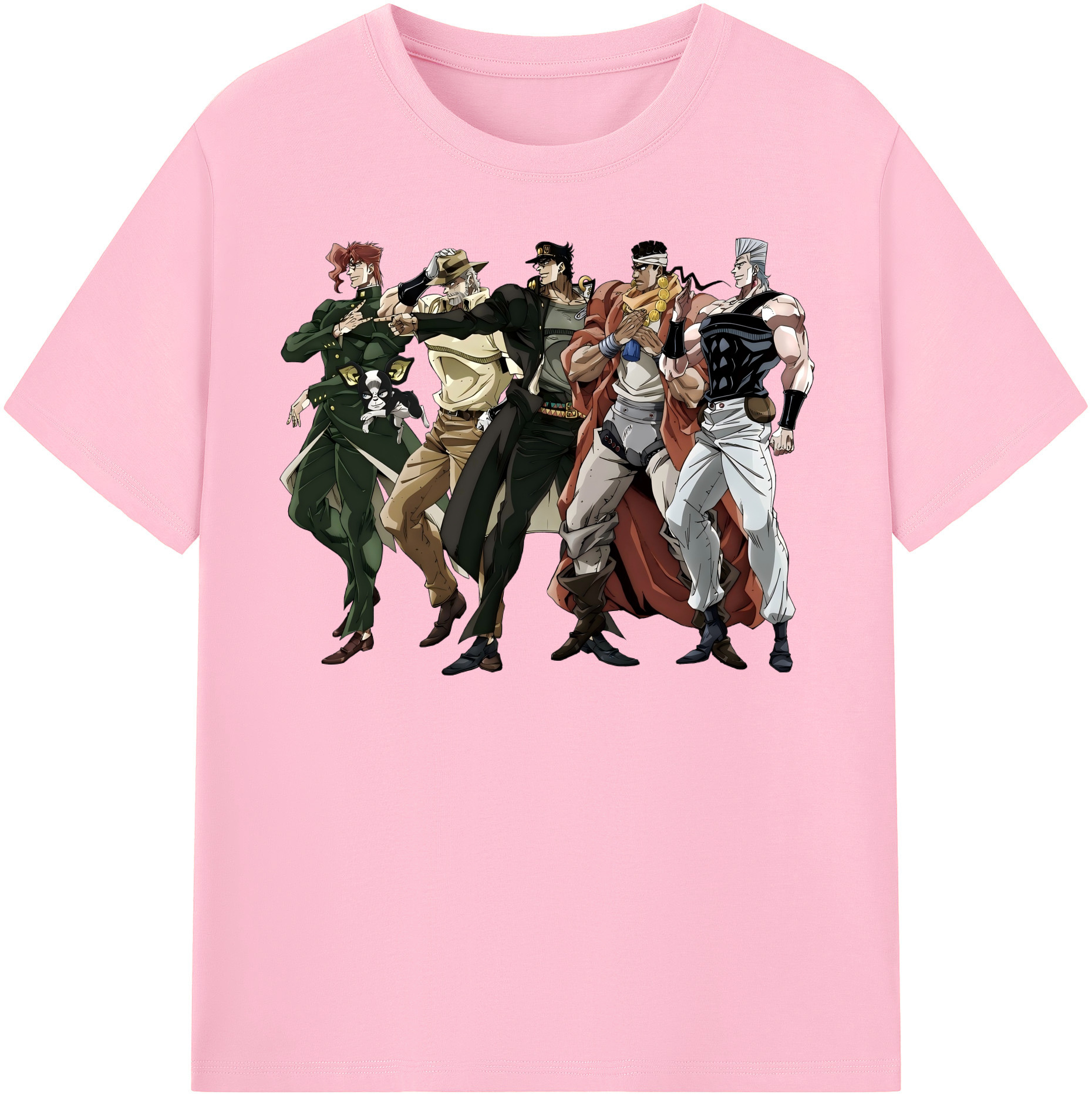 （画像用） ジョジョの奇妙な冒険 JoJo's Bizarre Adventure 綿100％半袖Tシャツ（フロントプリント）