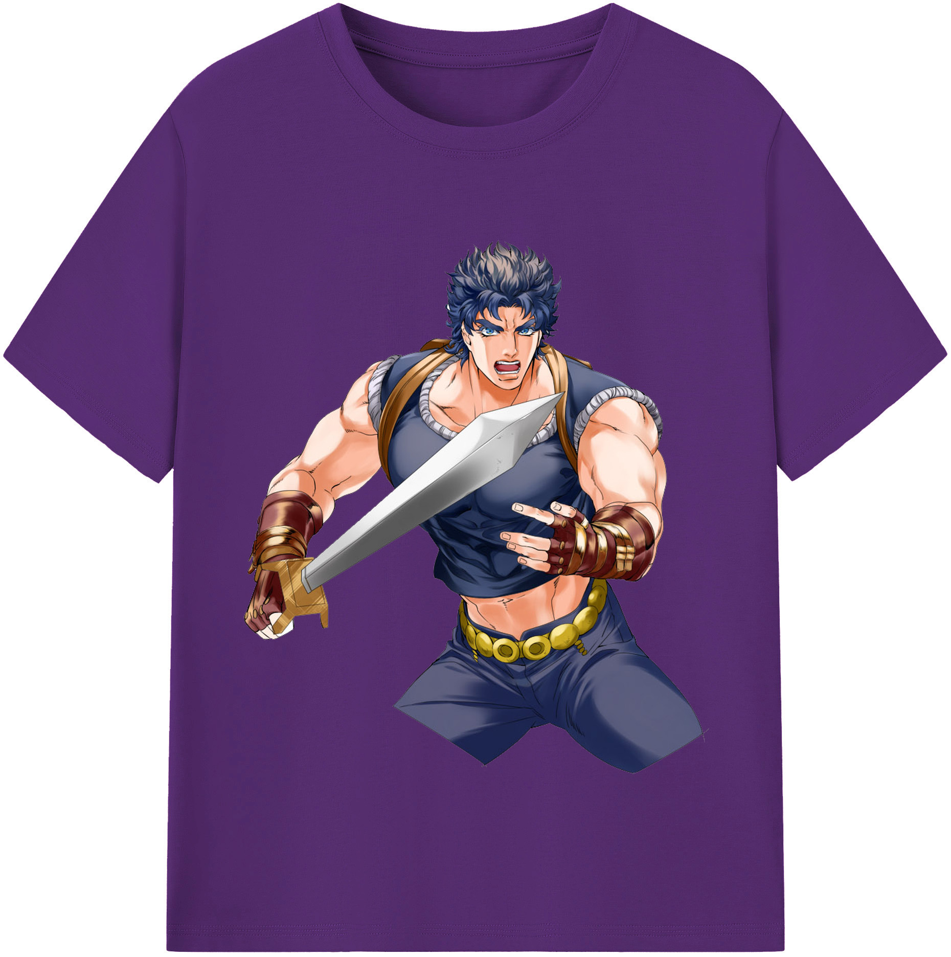 （画像用） ジョジョの奇妙な冒険 /ジョナサン?ジョースター JoJo's Bizarre Adventure Jonathan Joestar 綿100％半袖Tシャツ（フロントプリント）