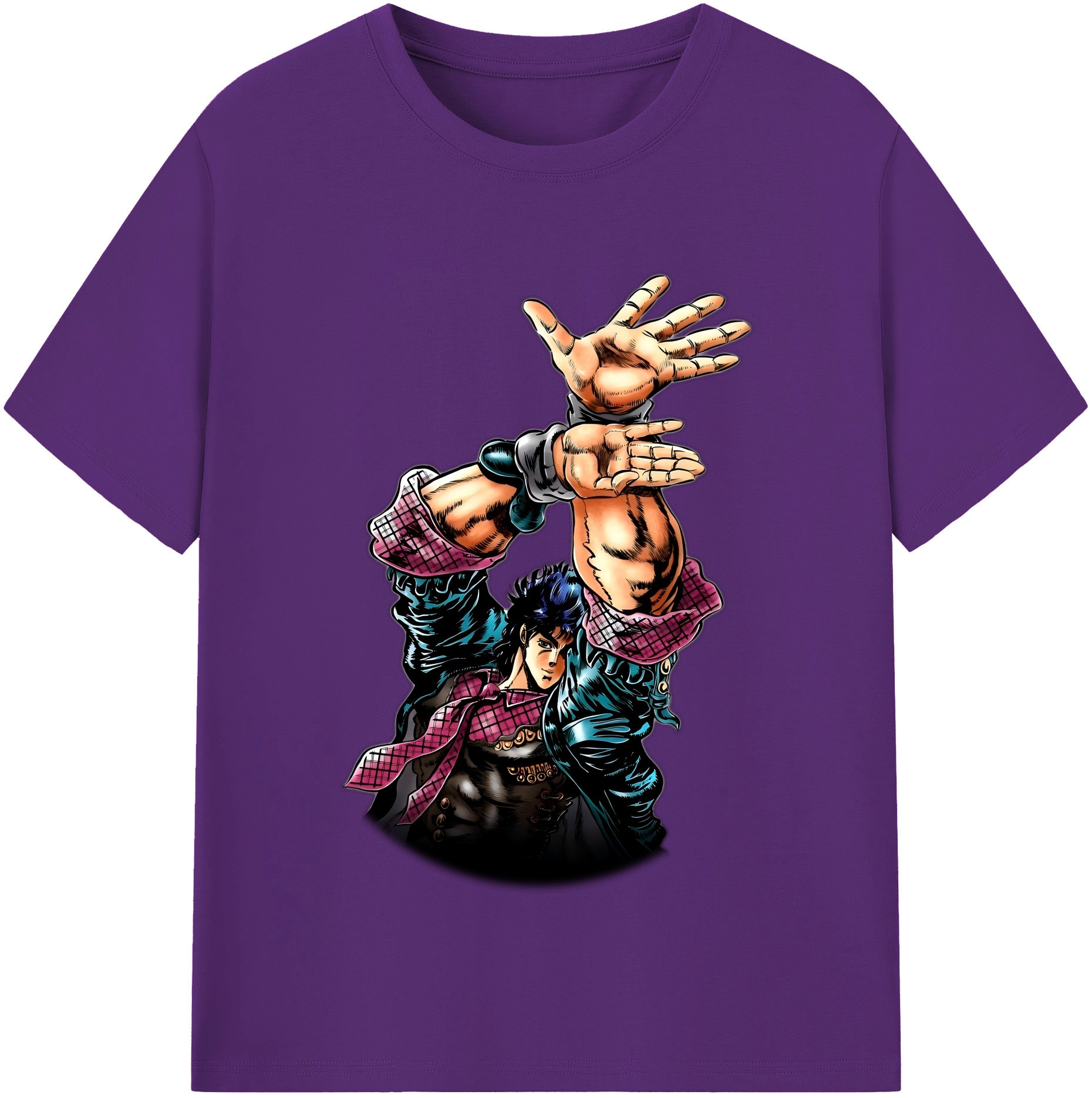 （画像用） ジョジョの奇妙な冒険 /ジョナサン?ジョースター JoJo's Bizarre Adventure Jonathan Joestar 綿100％半袖Tシャツ（フロントプリント）
