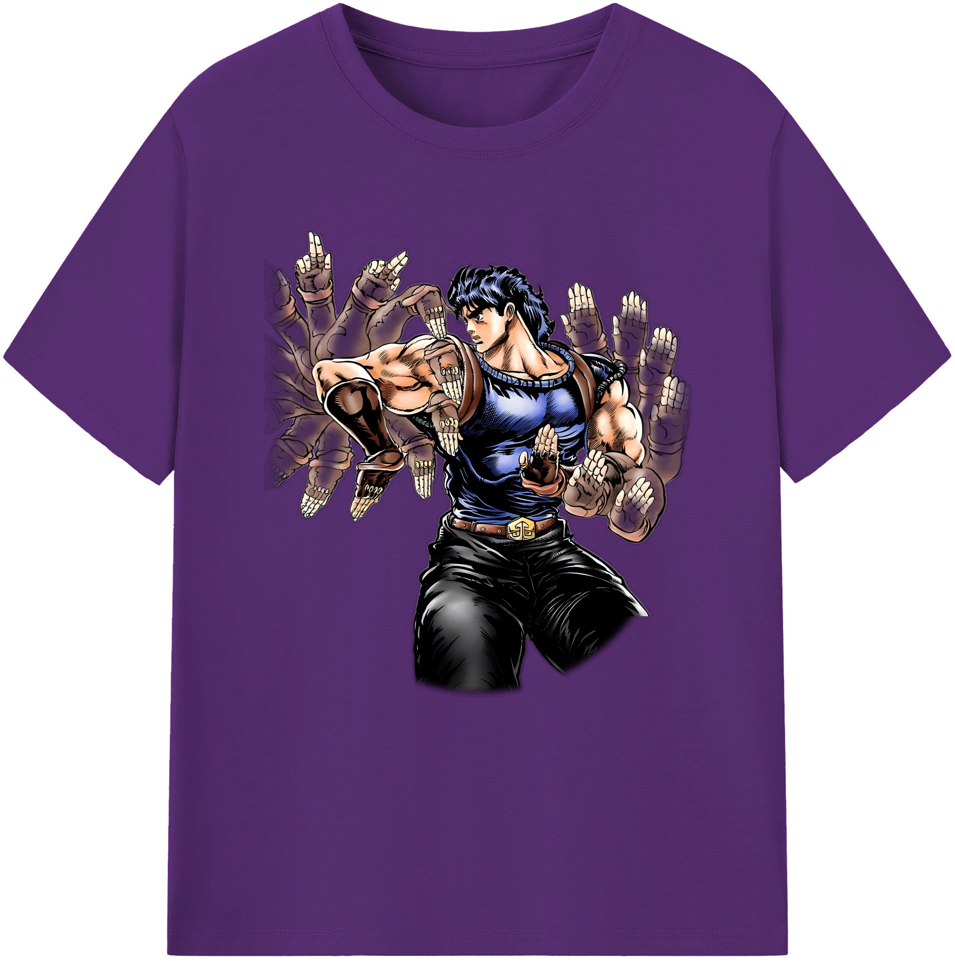 （画像用） ジョジョの奇妙な冒険 /ジョナサン?ジョースター JoJo's Bizarre Adventure Jonathan Joestar 綿100％半袖Tシャツ（フロントプリント）
