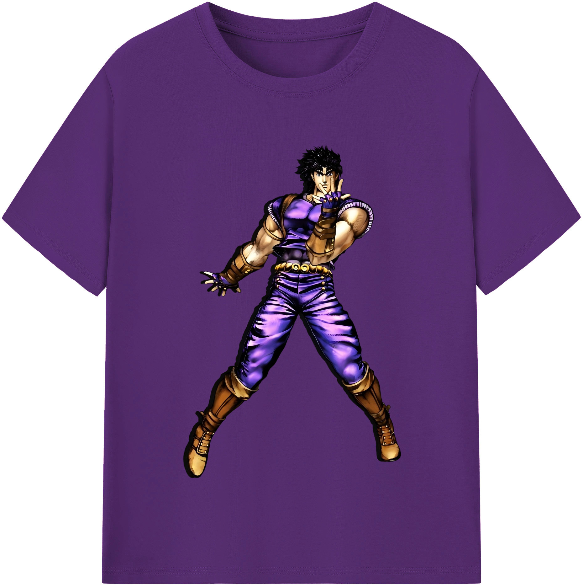 （画像用） ジョジョの奇妙な冒険 /ジョナサン?ジョースター JoJo's Bizarre Adventure Jonathan Joestar 綿100％半袖Tシャツ（フロントプリント）