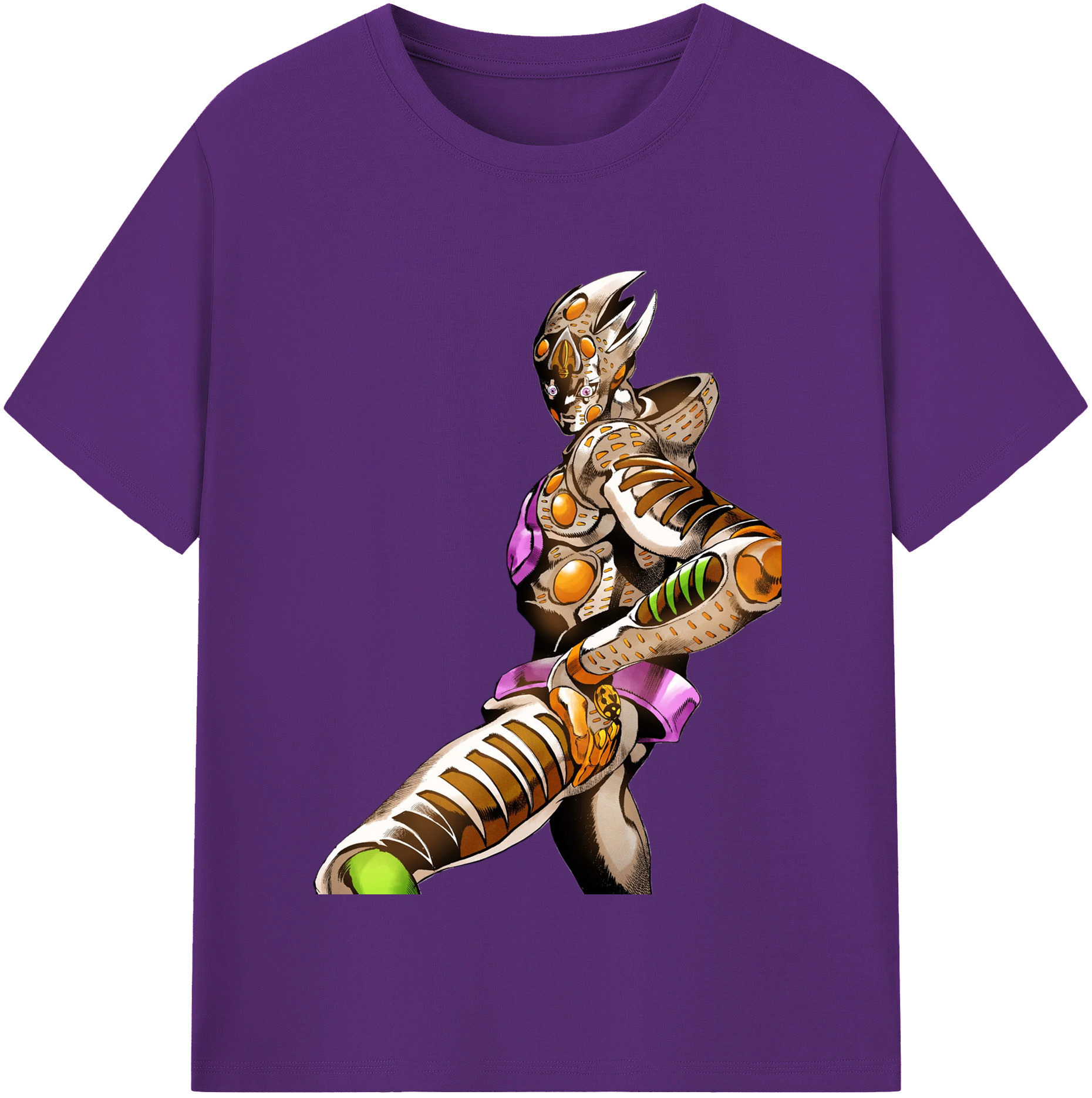 （画像用） ジョジョの奇妙な冒険 ジョルノ?ジョバァーナ JoJo's Bizarre Adventure Giorno Giovanna 綿100％半袖Tシャツ（フロントプリント）