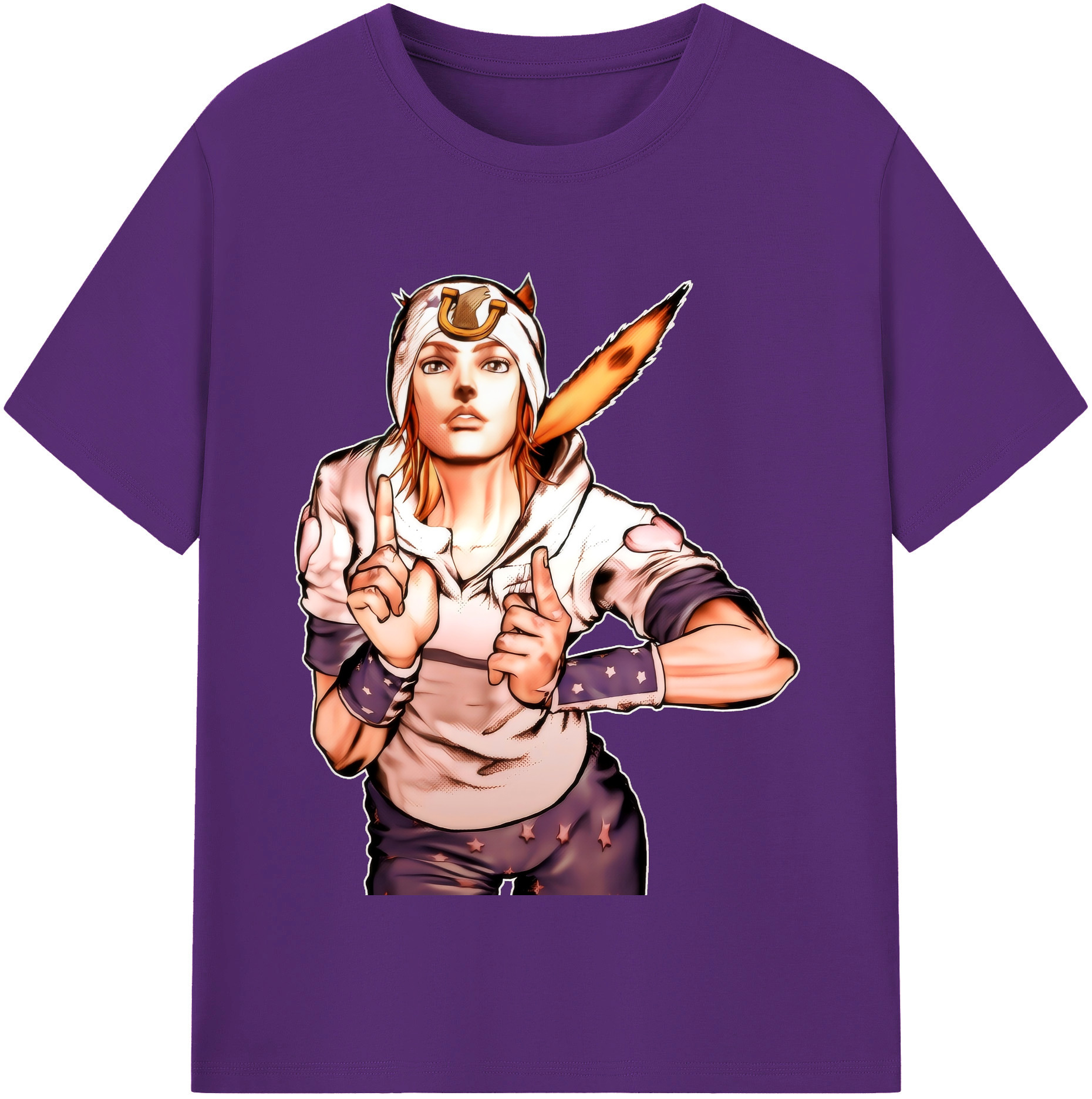 （画像用） ジョジョの奇妙な冒険 ジョナサン?ジョースター JoJo's Bizarre Adventure Jonathan Joestar 綿100％半袖Tシャツ（フロントプリント）