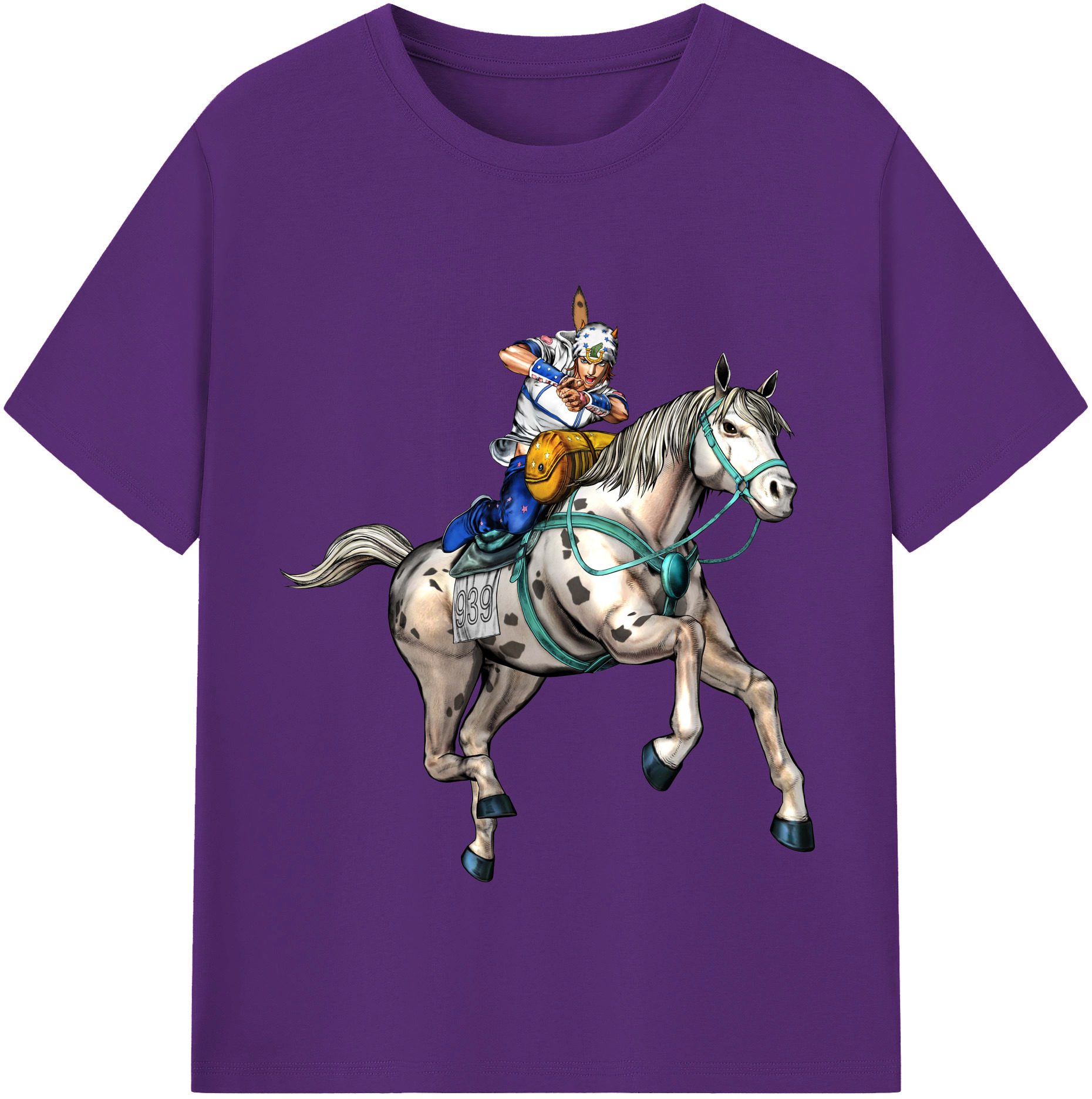 （画像用） ジョジョの奇妙な冒険 ジョナサン?ジョースター JoJo's Bizarre Adventure Jonathan Joestar 綿100％半袖Tシャツ（フロントプリント）