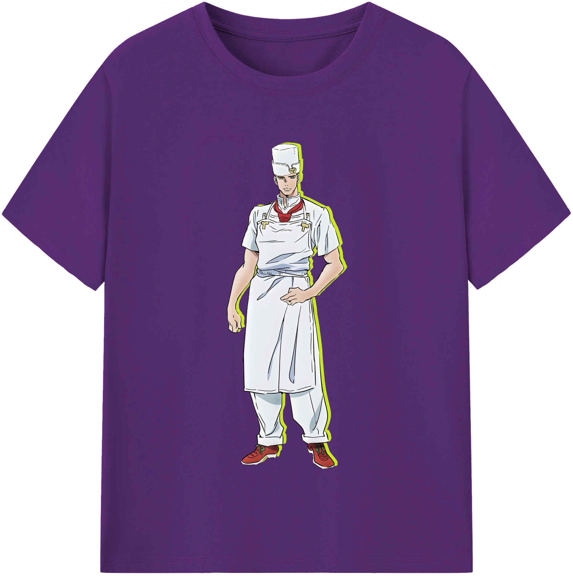 （画像用） ジョジョの奇妙な冒険 Tonio Trussardi JoJo's Bizarre Adventure トニオ?トラッサルディ 綿100％半袖Tシャツ（フロントプリント）