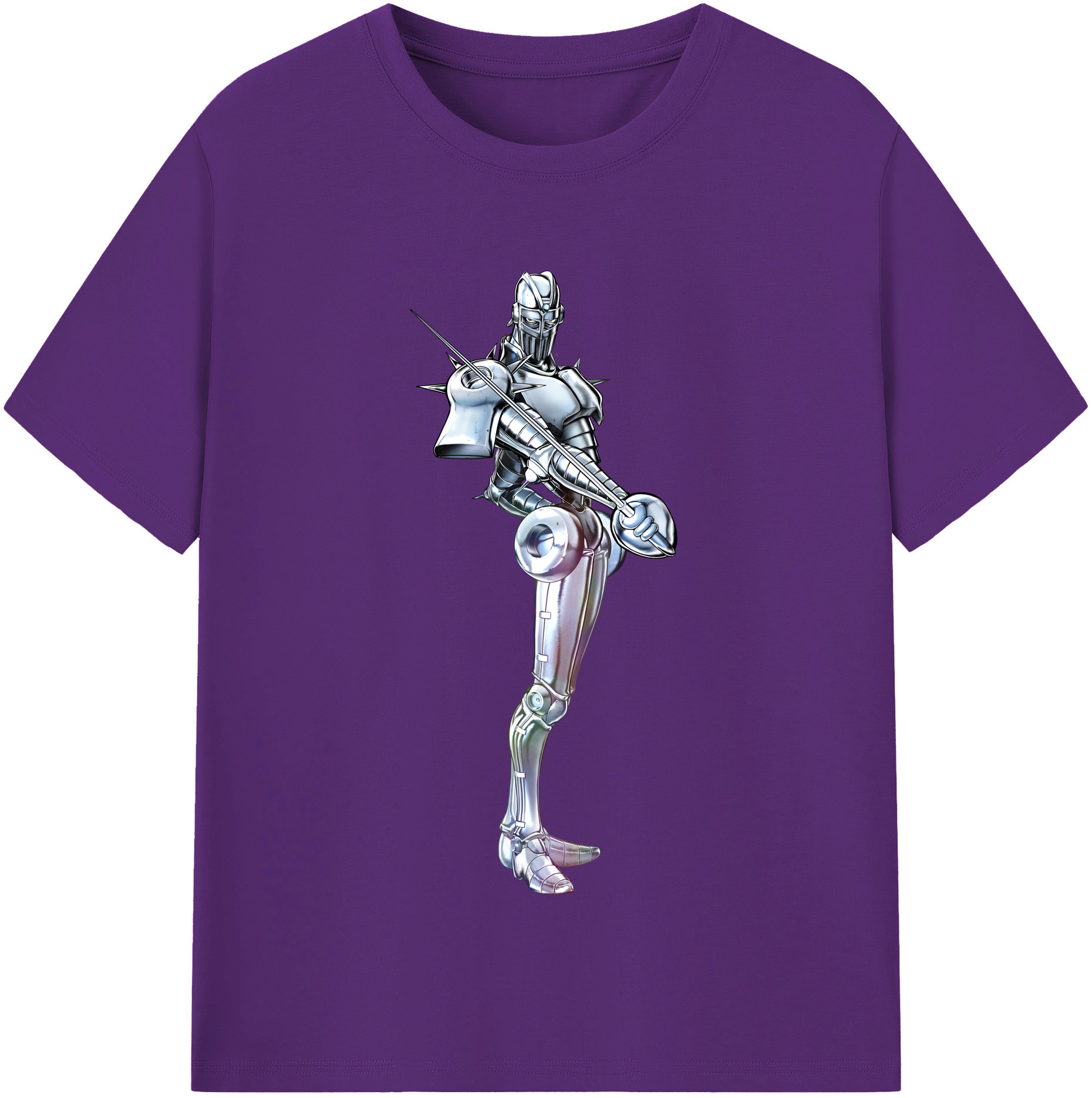 （画像用） ジョジョの奇妙な冒険 ジャン＝ピエール?ポルナレフ JoJo's Bizarre Adventure Jan Pierre Polnareff 綿100％半袖Tシャツ（フロントプリント）
