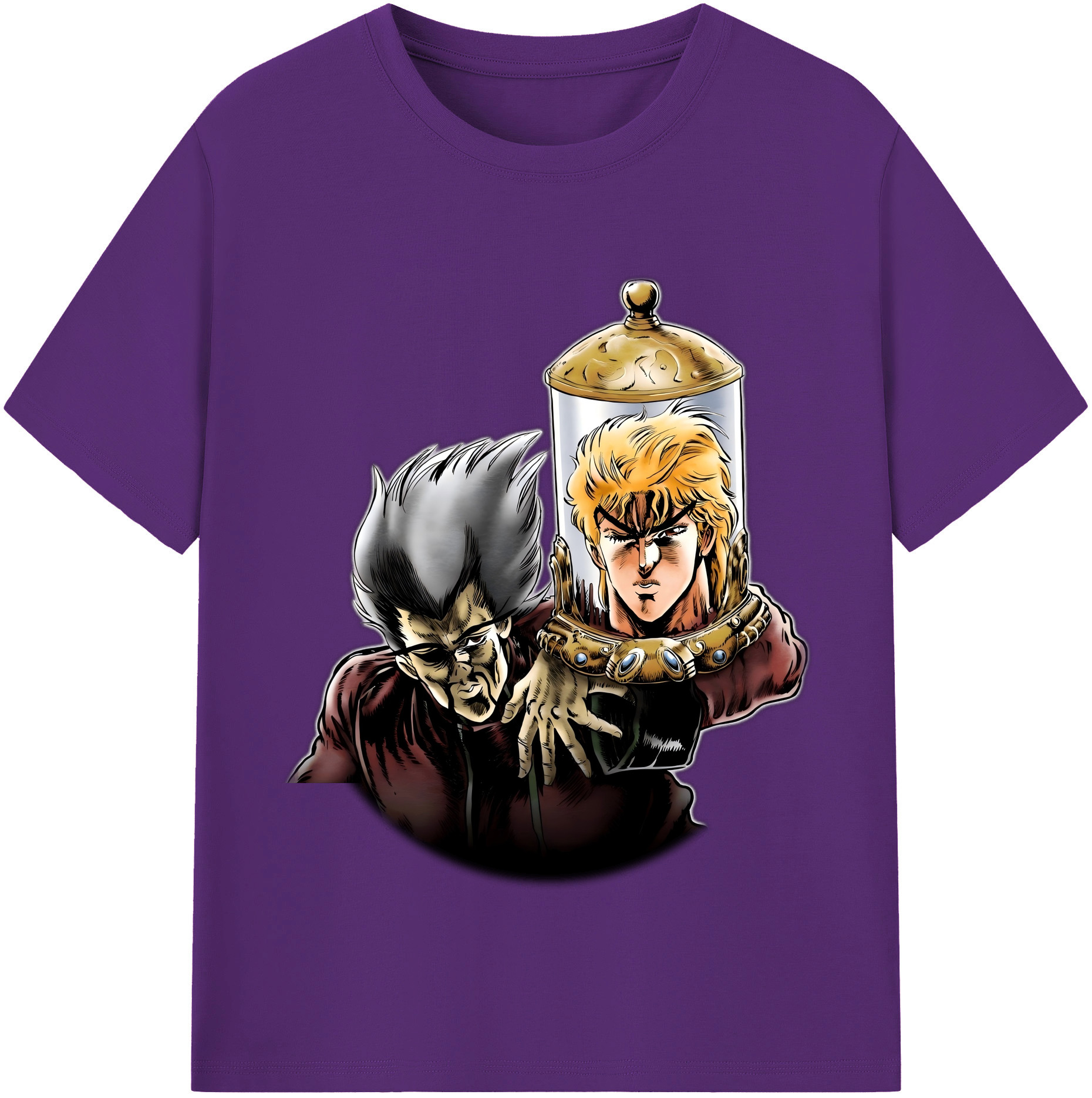 （画像用） ジョジョの奇妙な冒険 ディオ?ブランドー JoJo's Bizarre Adventure Dio Brando 綿100％半袖Tシャツ（フロントプリント）