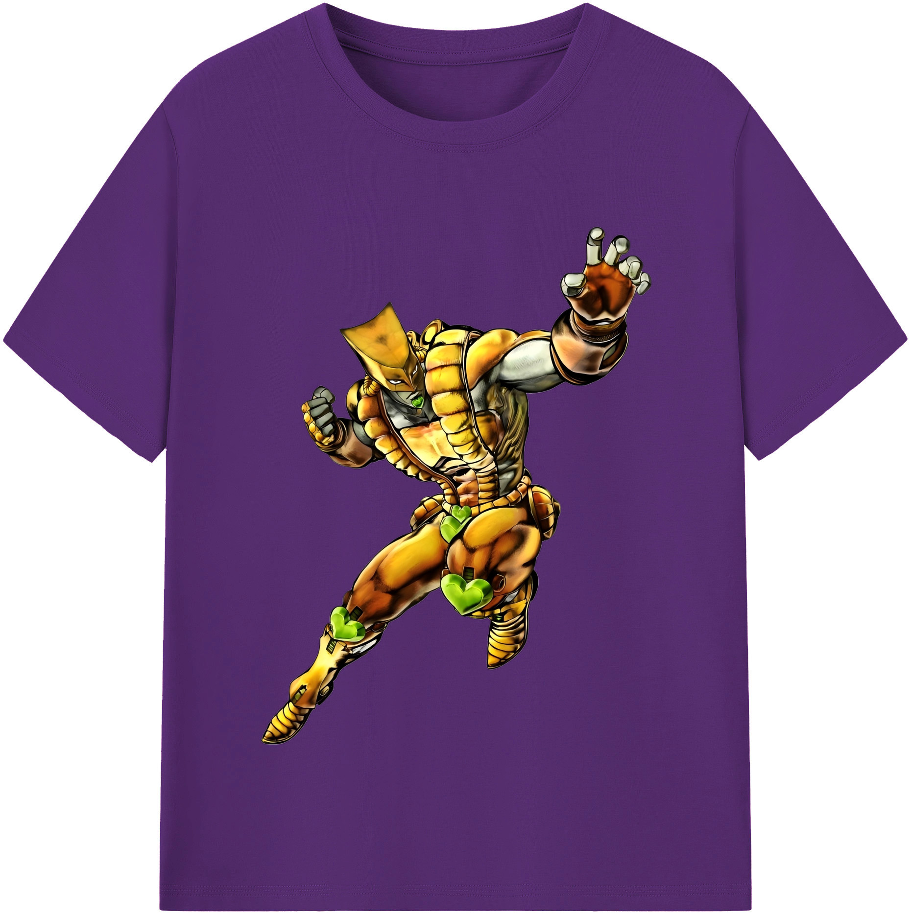 （画像用） ジョジョの奇妙な冒険 ディオ?ブランドー JoJo's Bizarre Adventure Dio Brando 綿100％半袖Tシャツ（フロントプリント）