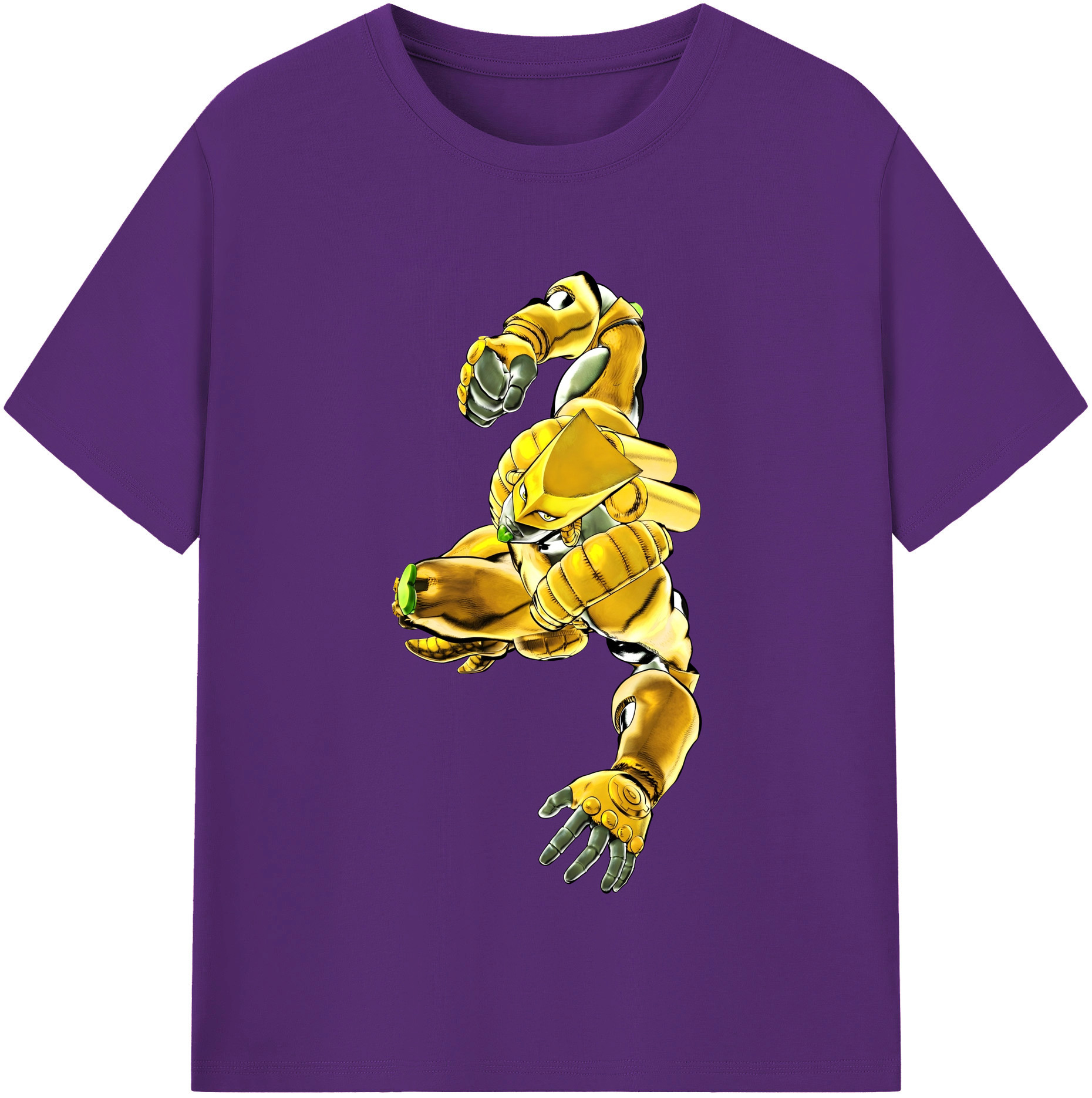 （画像用） ジョジョの奇妙な冒険 ディオ?ブランドー JoJo's Bizarre Adventure Dio Brando 綿100％半袖Tシャツ（フロントプリント）