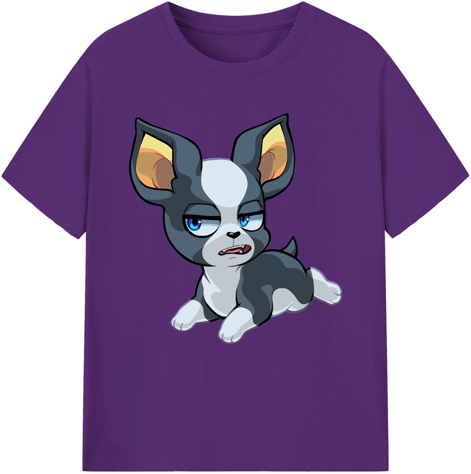 （画像用） ジョジョの奇妙な冒険 イギー JoJo's Bizarre Adventure Iggy 綿100％半袖Tシャツ（フロントプリント）