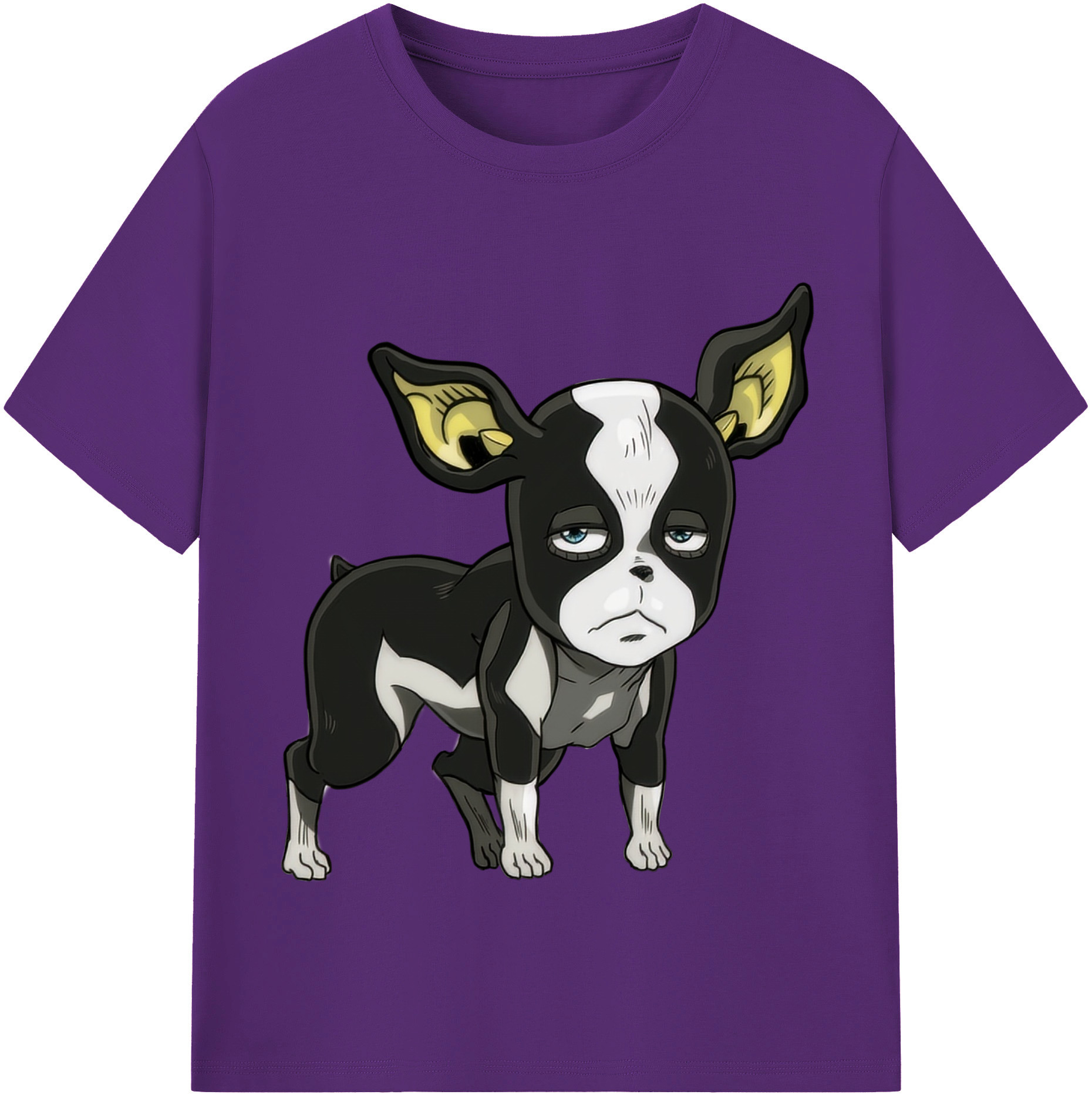 （画像用） ジョジョの奇妙な冒険 イギー JoJo's Bizarre Adventure Iggy 綿100％半袖Tシャツ（フロントプリント）