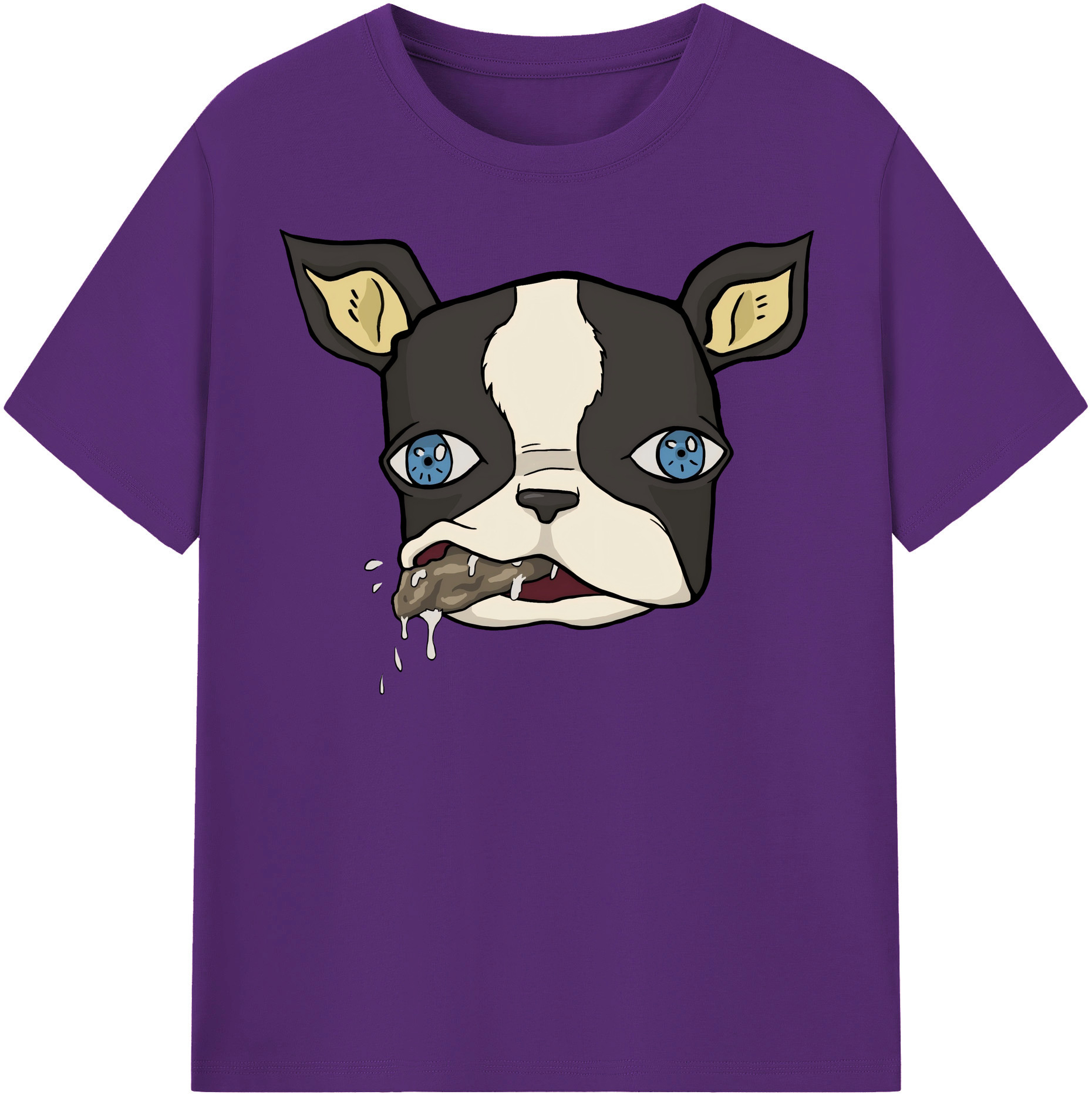 （画像用） ジョジョの奇妙な冒険 イギー JoJo's Bizarre Adventure Iggy 綿100％半袖Tシャツ（フロントプリント）