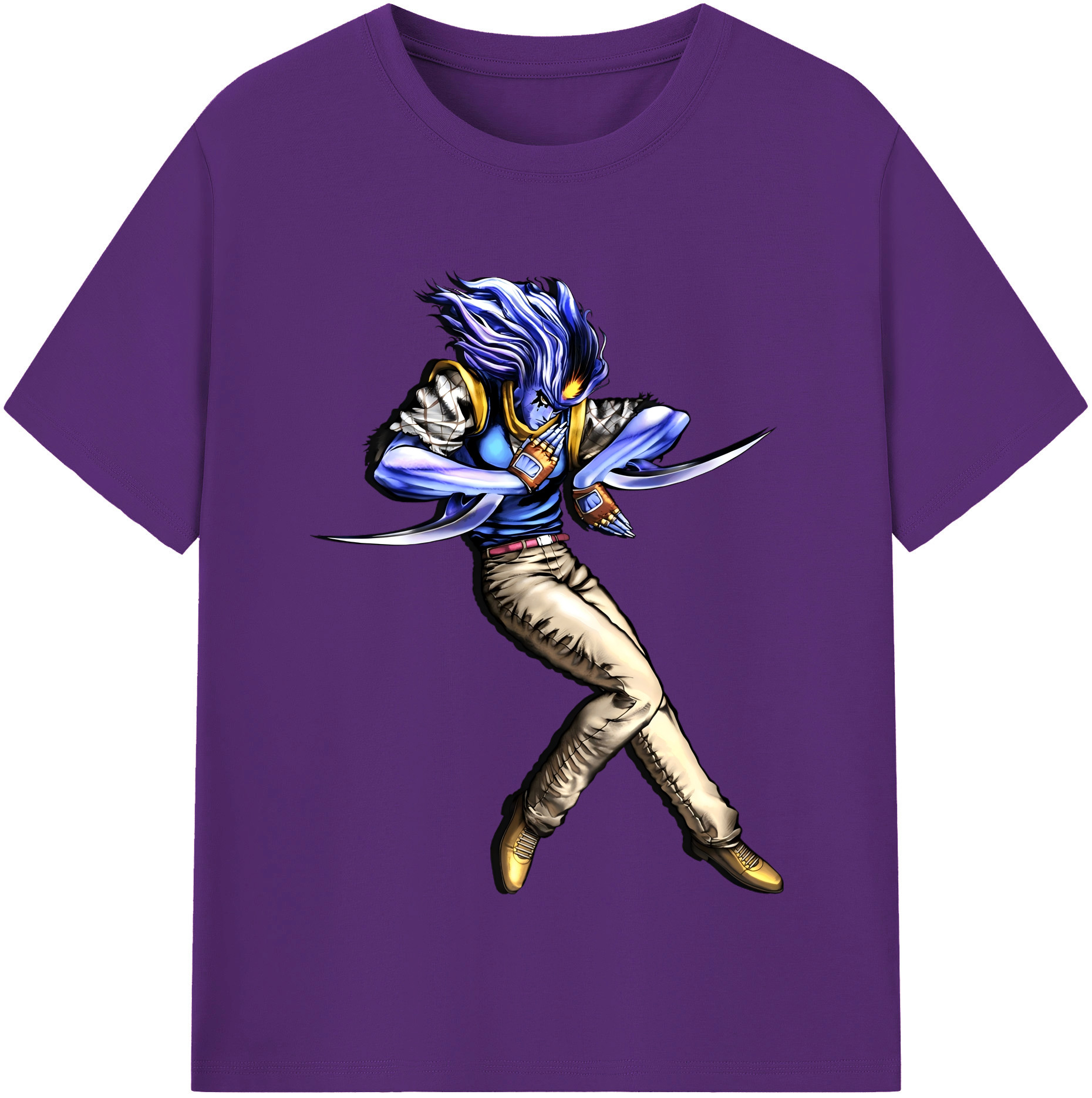 （画像用） ジョジョの奇妙な冒険 JoJo's Bizarre Adventure 綿100％半袖Tシャツ（フロントプリント）