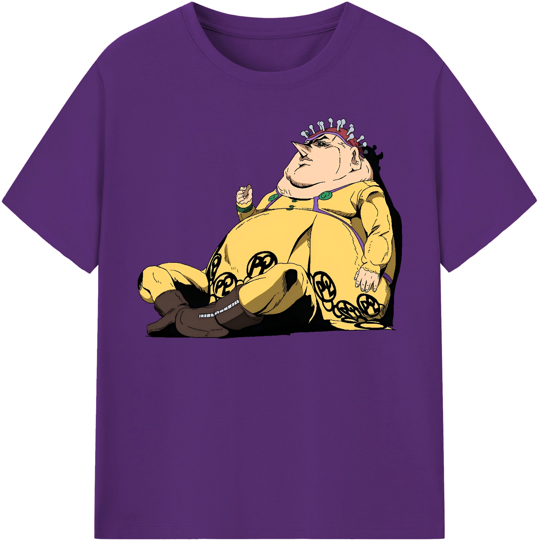 （画像用） ジョジョの奇妙な冒険 ポルポ JoJo's Bizarre Adventure Polpo 綿100％半袖Tシャツ（フロントプリント）