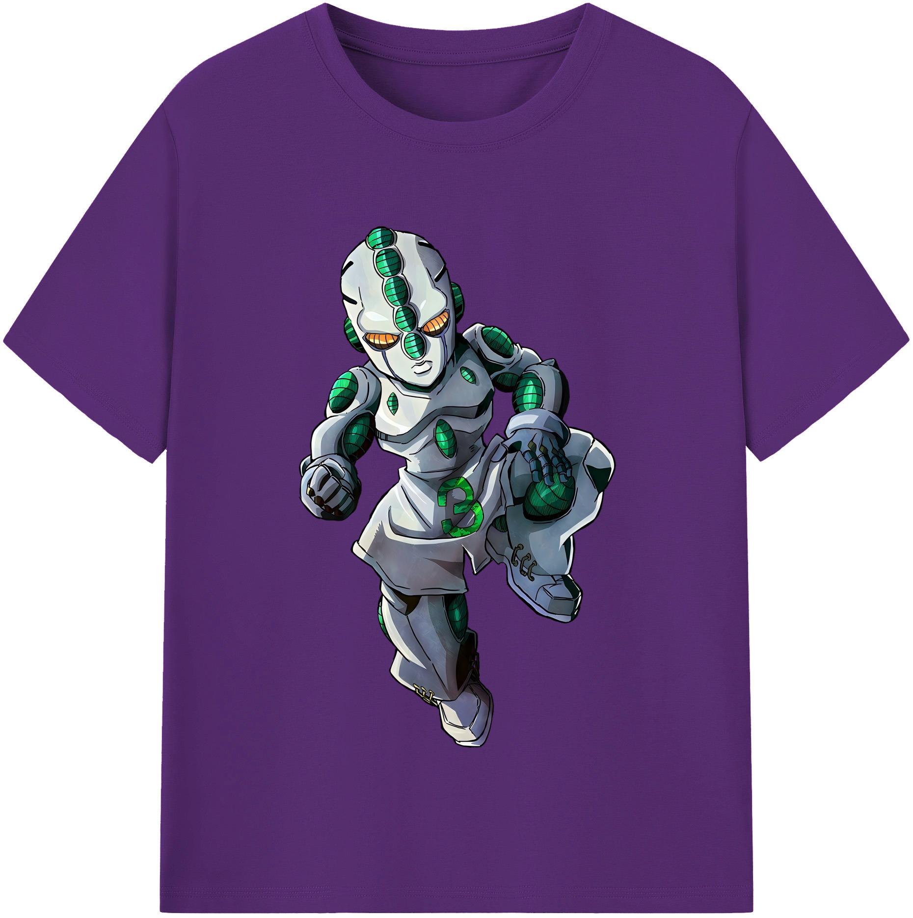 （画像用） ジョジョの奇妙な冒険 広瀨康一 JoJo's Bizarre Adventure Hirose Koichi 綿100％半袖Tシャツ（フロントプリント）