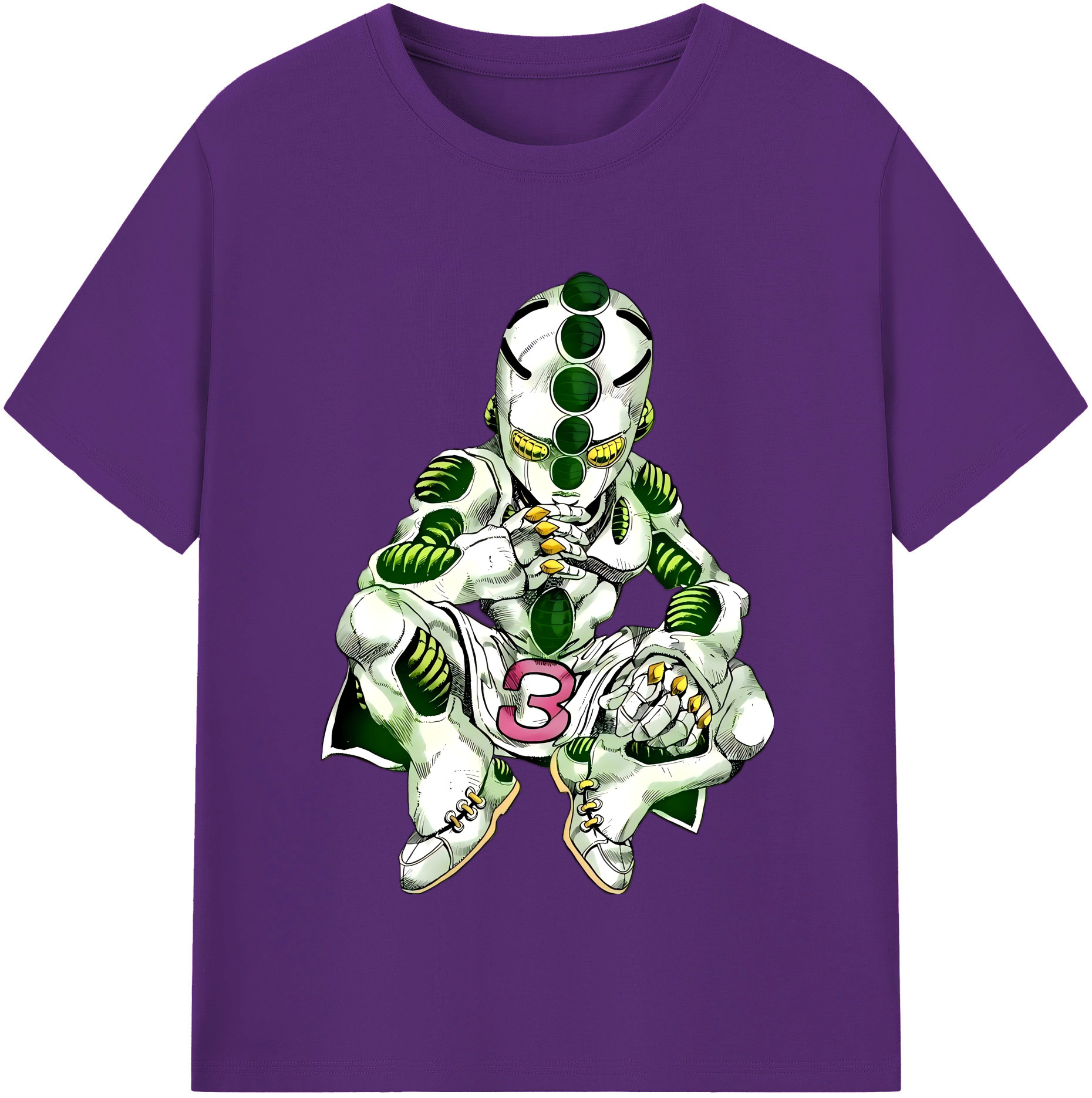 （画像用） ジョジョの奇妙な冒険 広瀨康一 JoJo's Bizarre Adventure Hirose Koichi 綿100％半袖Tシャツ（フロントプリント）