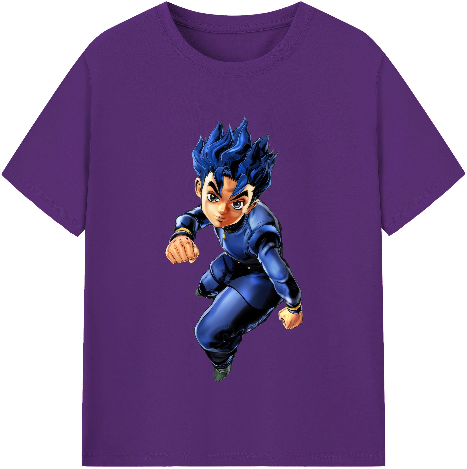 （画像用） ジョジョの奇妙な冒険 広瀨康一 JoJo's Bizarre Adventure Hirose Koichi 綿100％半袖Tシャツ（フロントプリント）