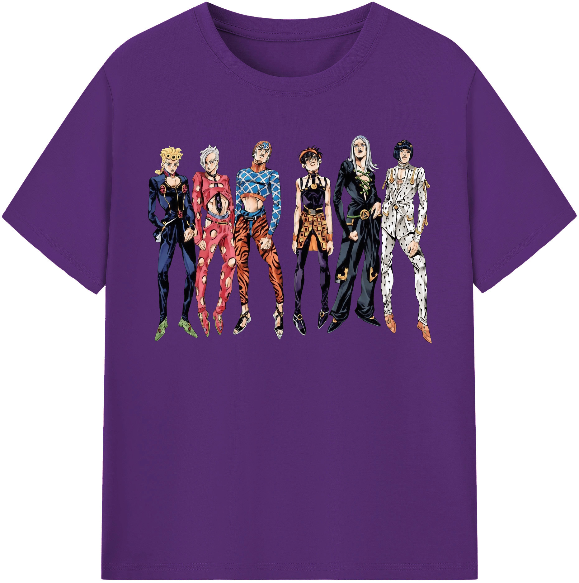（画像用） ジョジョの奇妙な冒険 JoJo's Bizarre Adventure 綿100％半袖Tシャツ（フロントプリント）