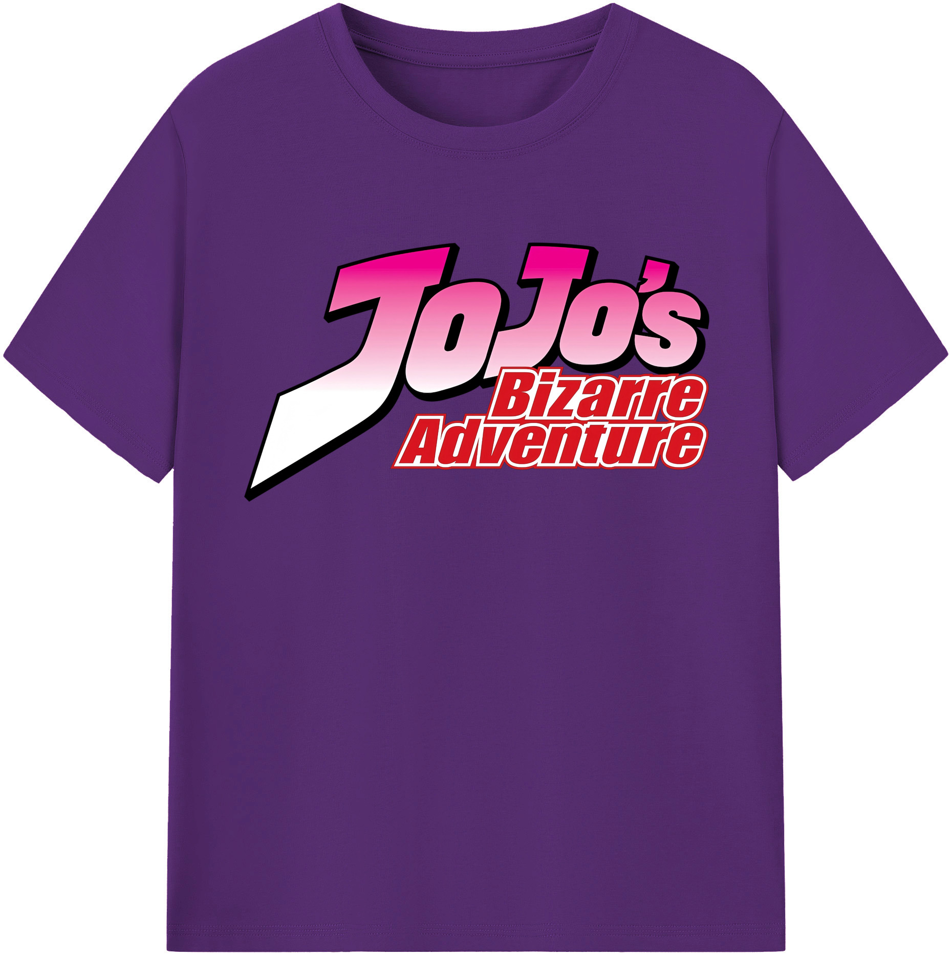 （画像用） ジョジョの奇妙な冒険 JoJo's Bizarre Adventure 綿100％半袖Tシャツ（フロントプリント）