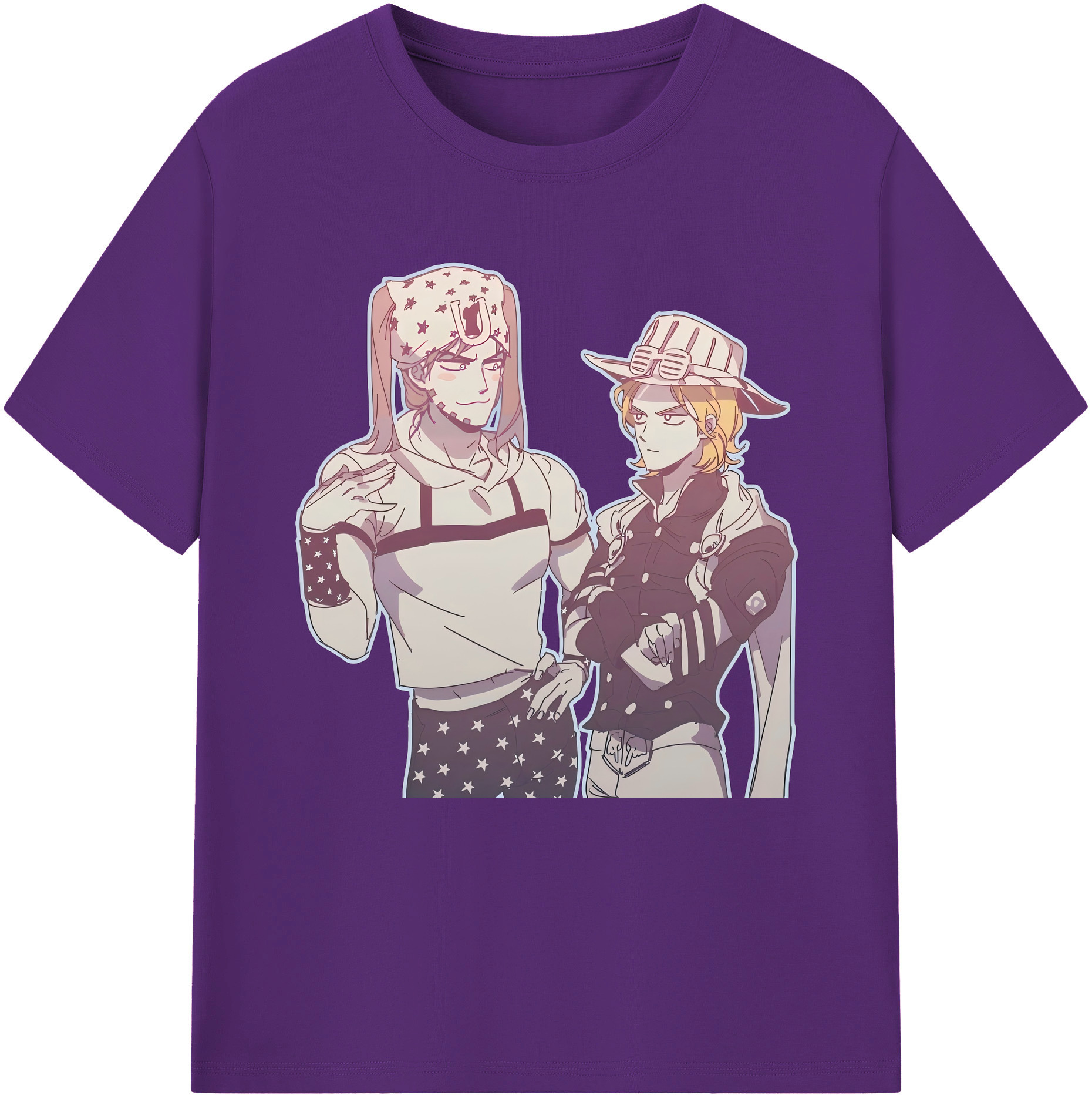 （画像用） ジョジョの奇妙な冒険 JoJo's Bizarre Adventure 綿100％半袖Tシャツ（フロントプリント）