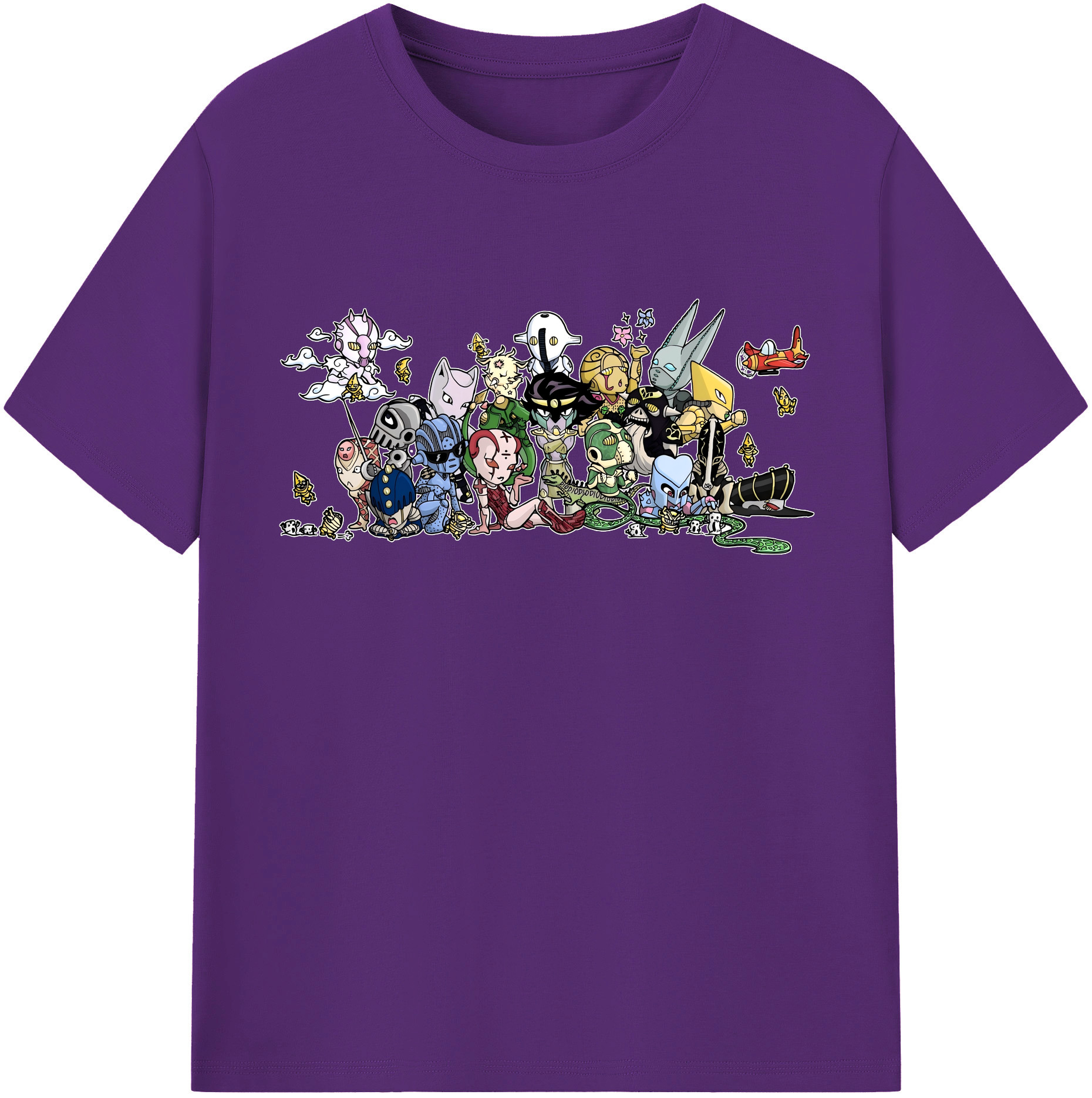 （画像用） ジョジョの奇妙な冒険 JoJo's Bizarre Adventure 綿100％半袖Tシャツ（フロントプリント）