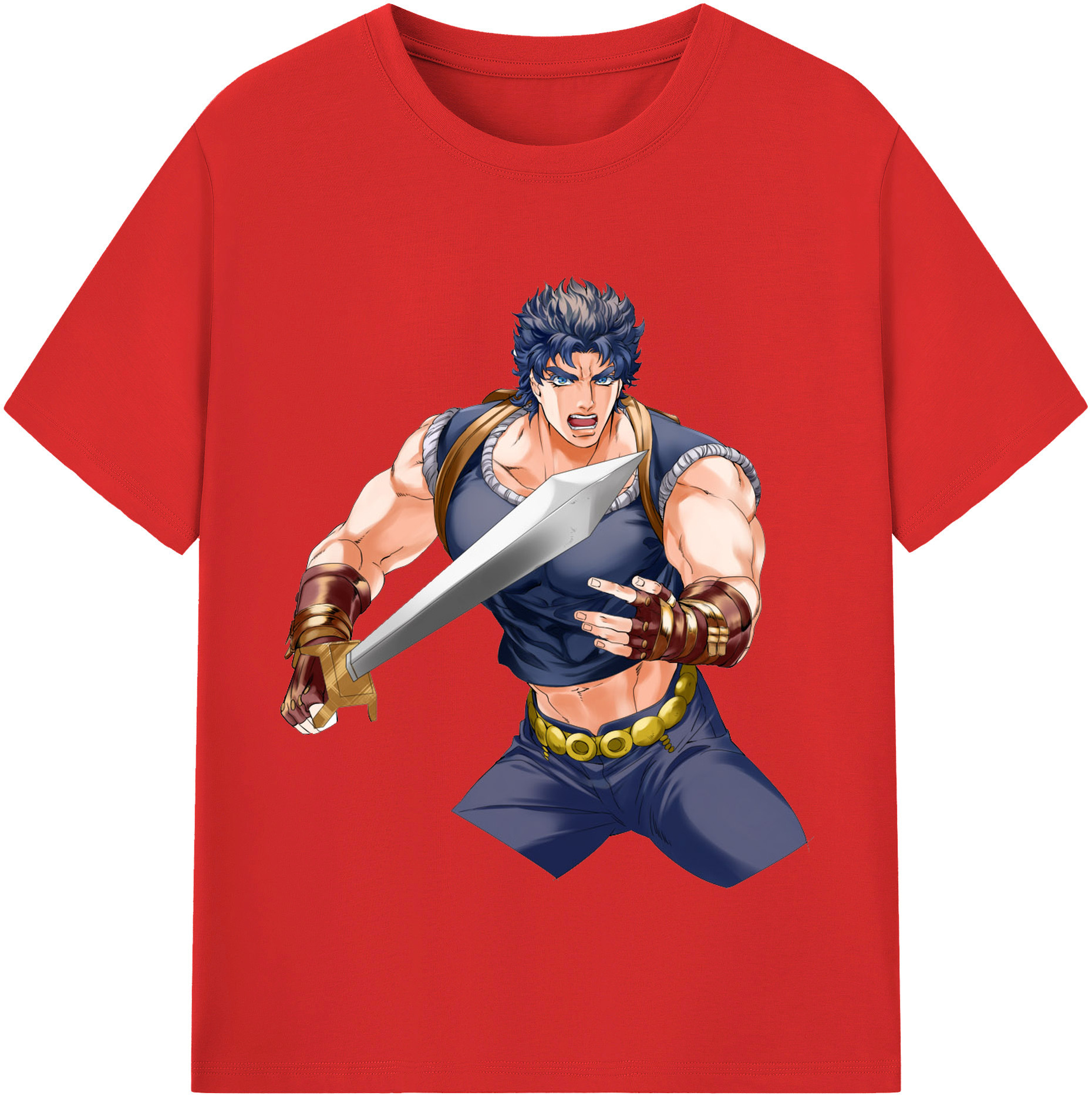 （画像用） ジョジョの奇妙な冒険 /ジョナサン?ジョースター JoJo's Bizarre Adventure Jonathan Joestar 綿100％半袖Tシャツ（フロントプリント）