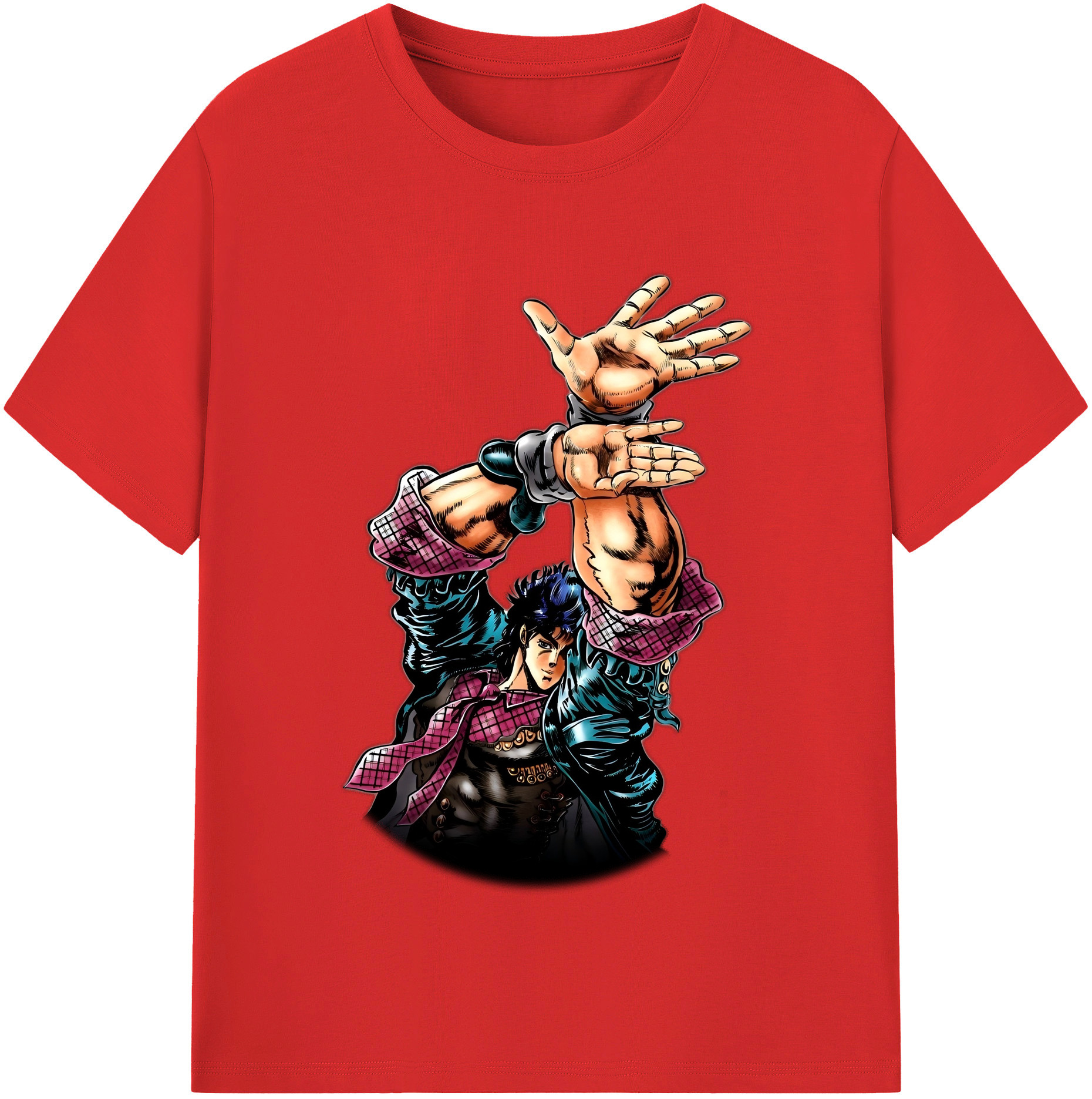 （画像用） ジョジョの奇妙な冒険 /ジョナサン?ジョースター JoJo's Bizarre Adventure Jonathan Joestar 綿100％半袖Tシャツ（フロントプリント）