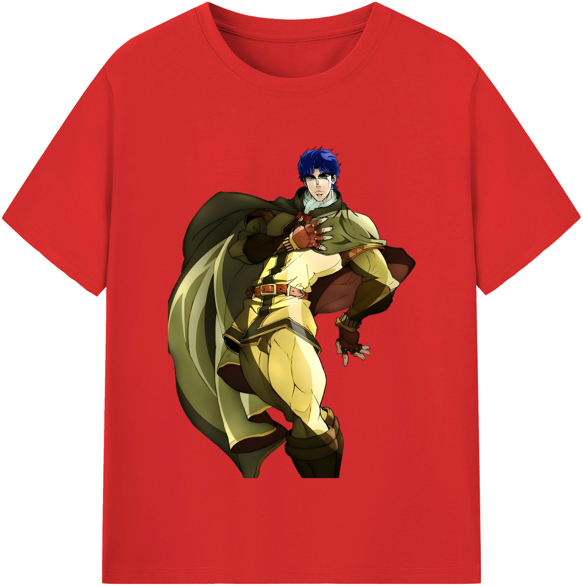 （画像用） ジョジョの奇妙な冒険 /ジョナサン?ジョースター JoJo's Bizarre Adventure Jonathan Joestar 綿100％半袖Tシャツ（フロントプリント）