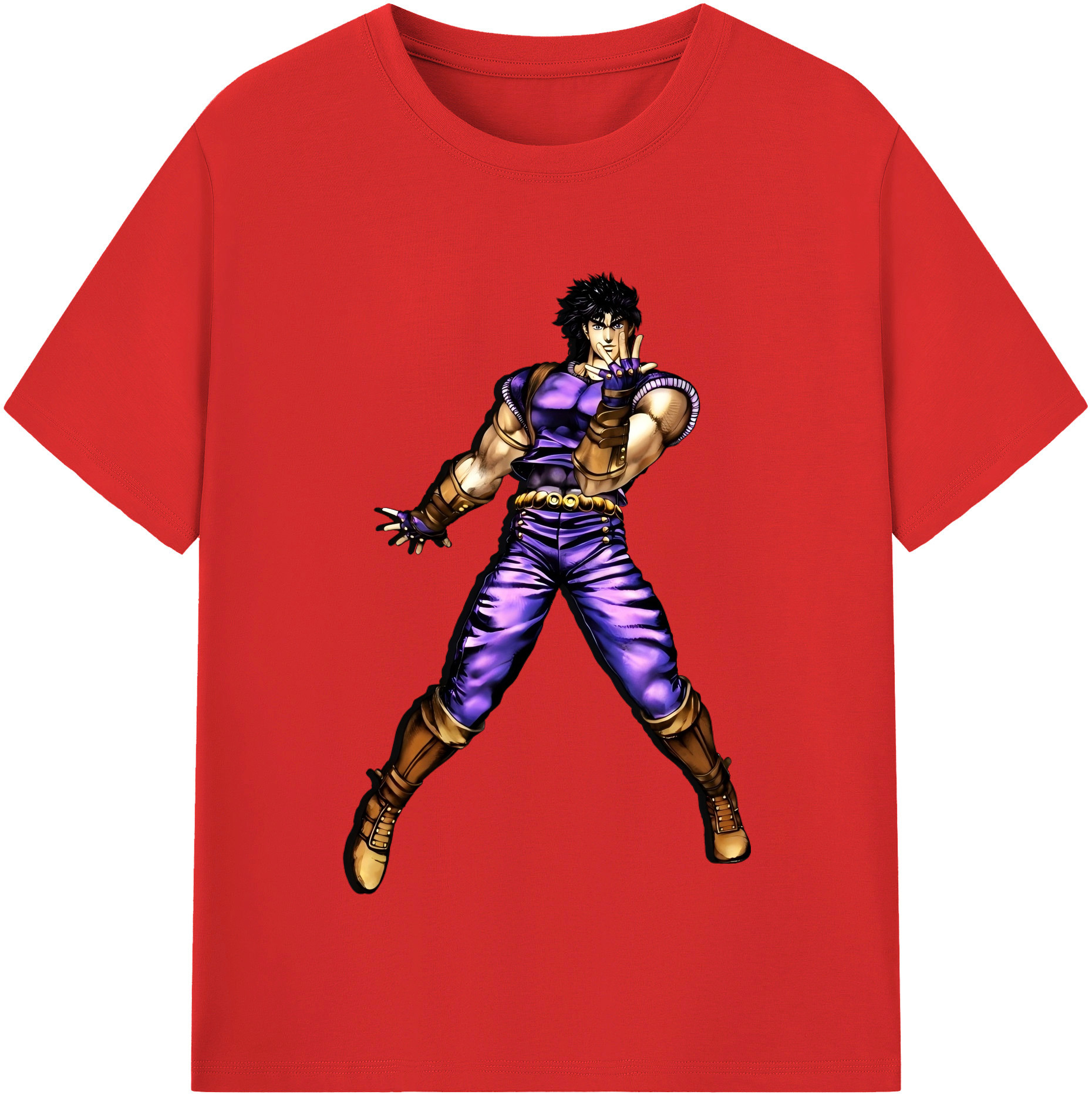 （画像用） ジョジョの奇妙な冒険 /ジョナサン?ジョースター JoJo's Bizarre Adventure Jonathan Joestar 綿100％半袖Tシャツ（フロントプリント）