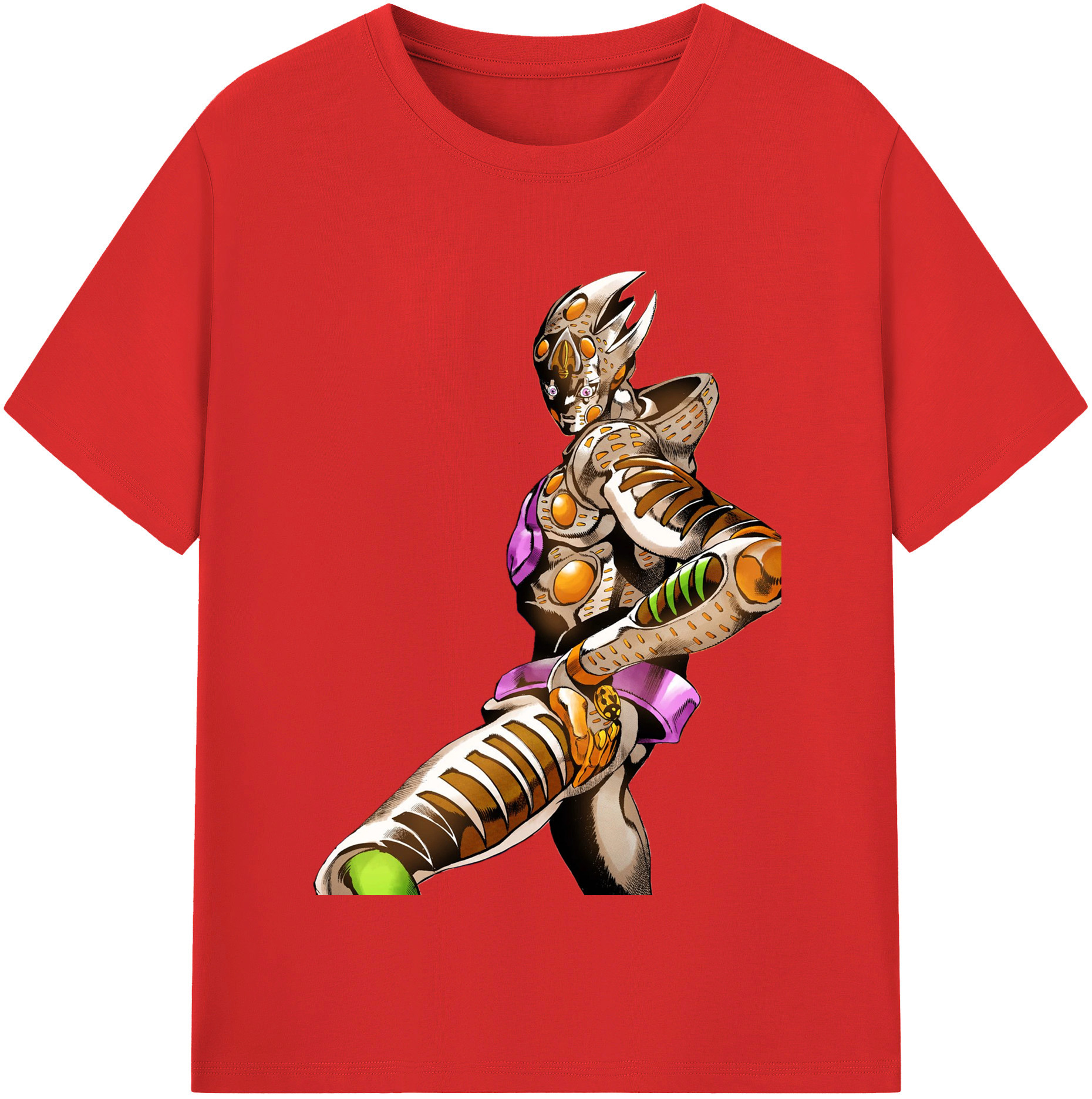 （画像用） ジョジョの奇妙な冒険 ジョルノ?ジョバァーナ JoJo's Bizarre Adventure Giorno Giovanna 綿100％半袖Tシャツ（フロントプリント）
