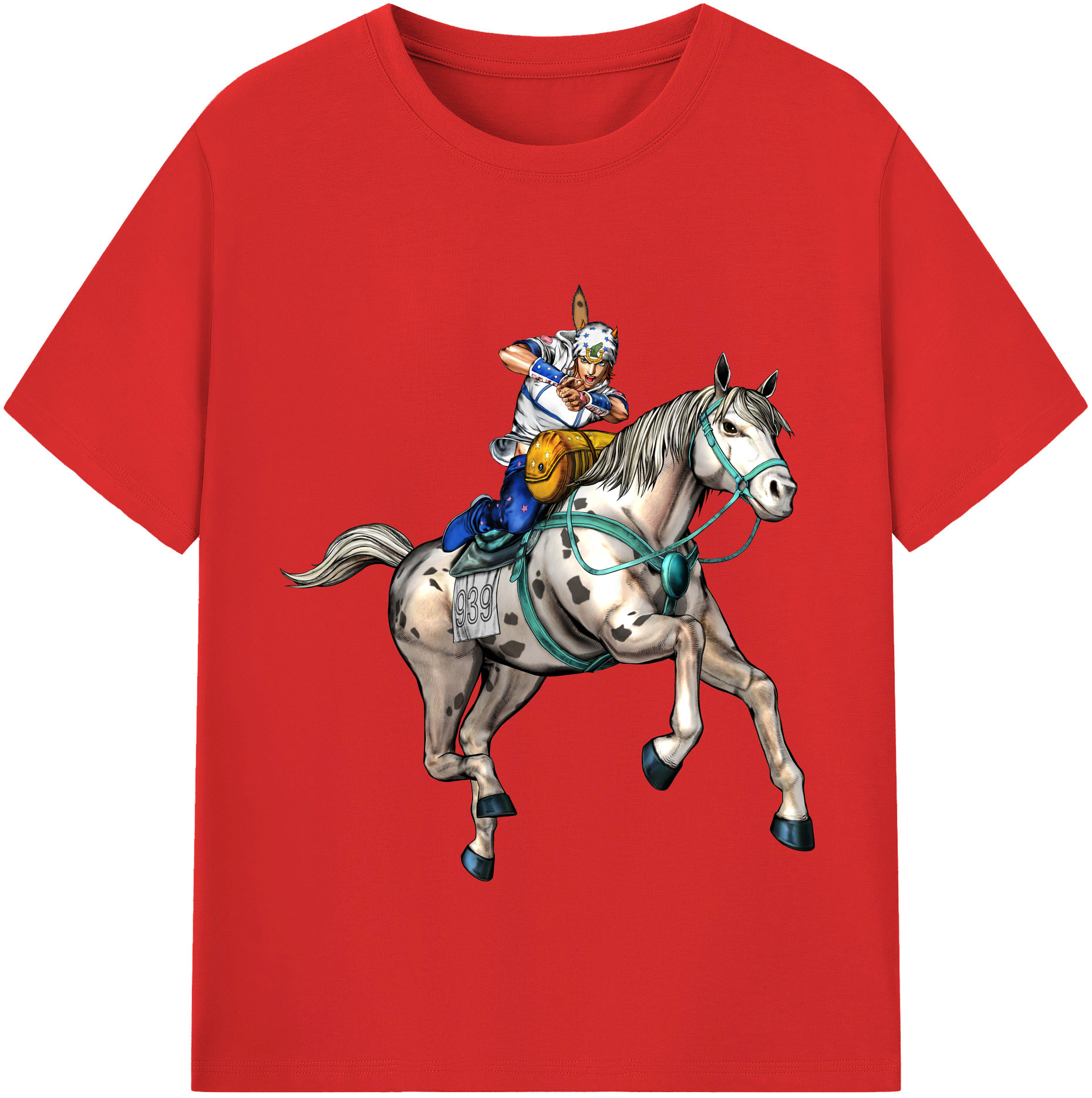 （画像用） ジョジョの奇妙な冒険 ジョナサン?ジョースター JoJo's Bizarre Adventure Jonathan Joestar 綿100％半袖Tシャツ（フロントプリント）