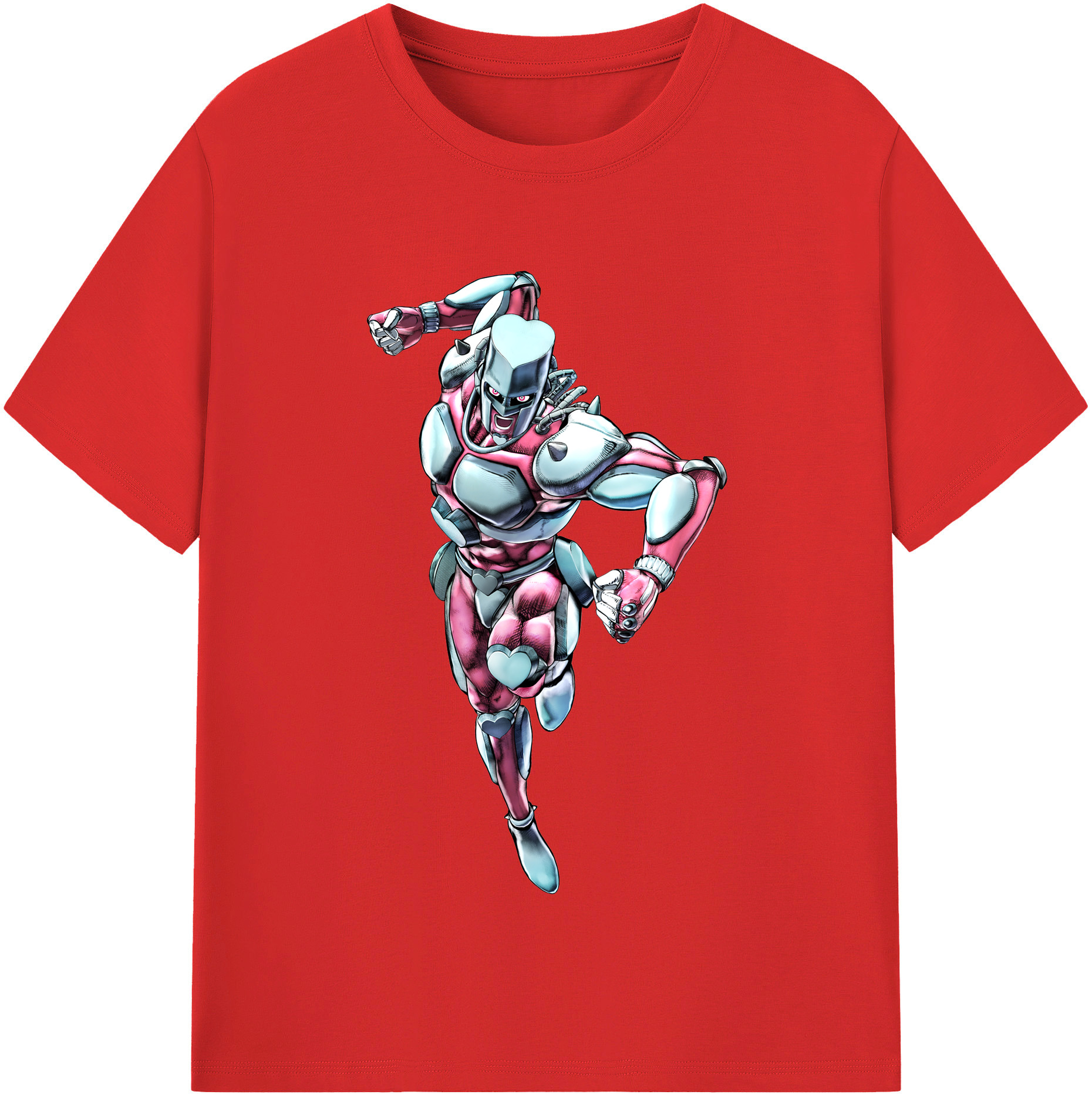 （画像用） ジョジョの奇妙な冒険 ひがしかた じょうすけ JoJo's Bizarre Adventure Higashikata Josuke 綿100％半袖Tシャツ（フロントプリント）