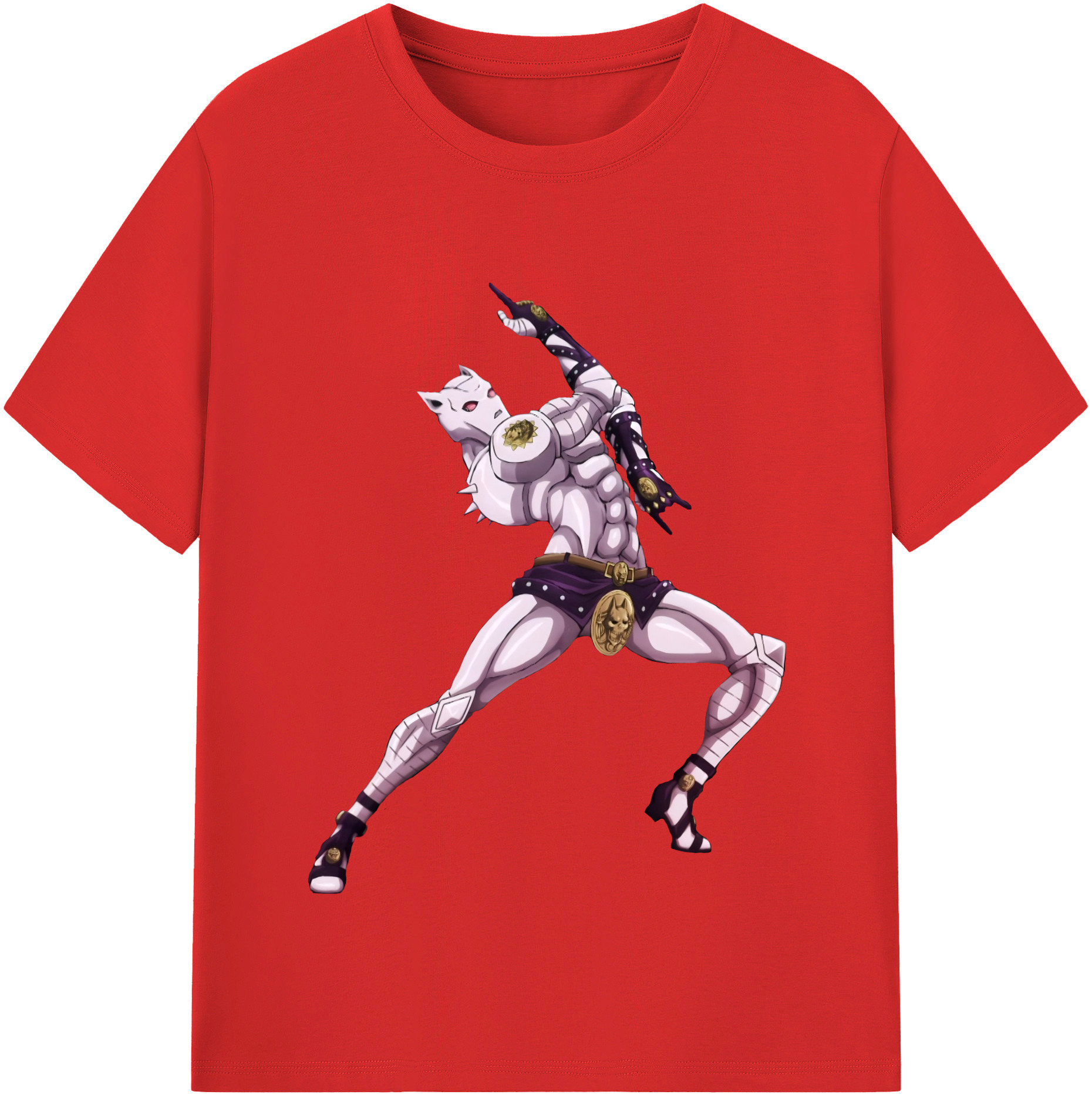 （画像用） ジョジョの奇妙な冒険 きら よしかげ JoJo's Bizarre Adventure Kira Yoshikage 綿100％半袖Tシャツ（フロントプリント）