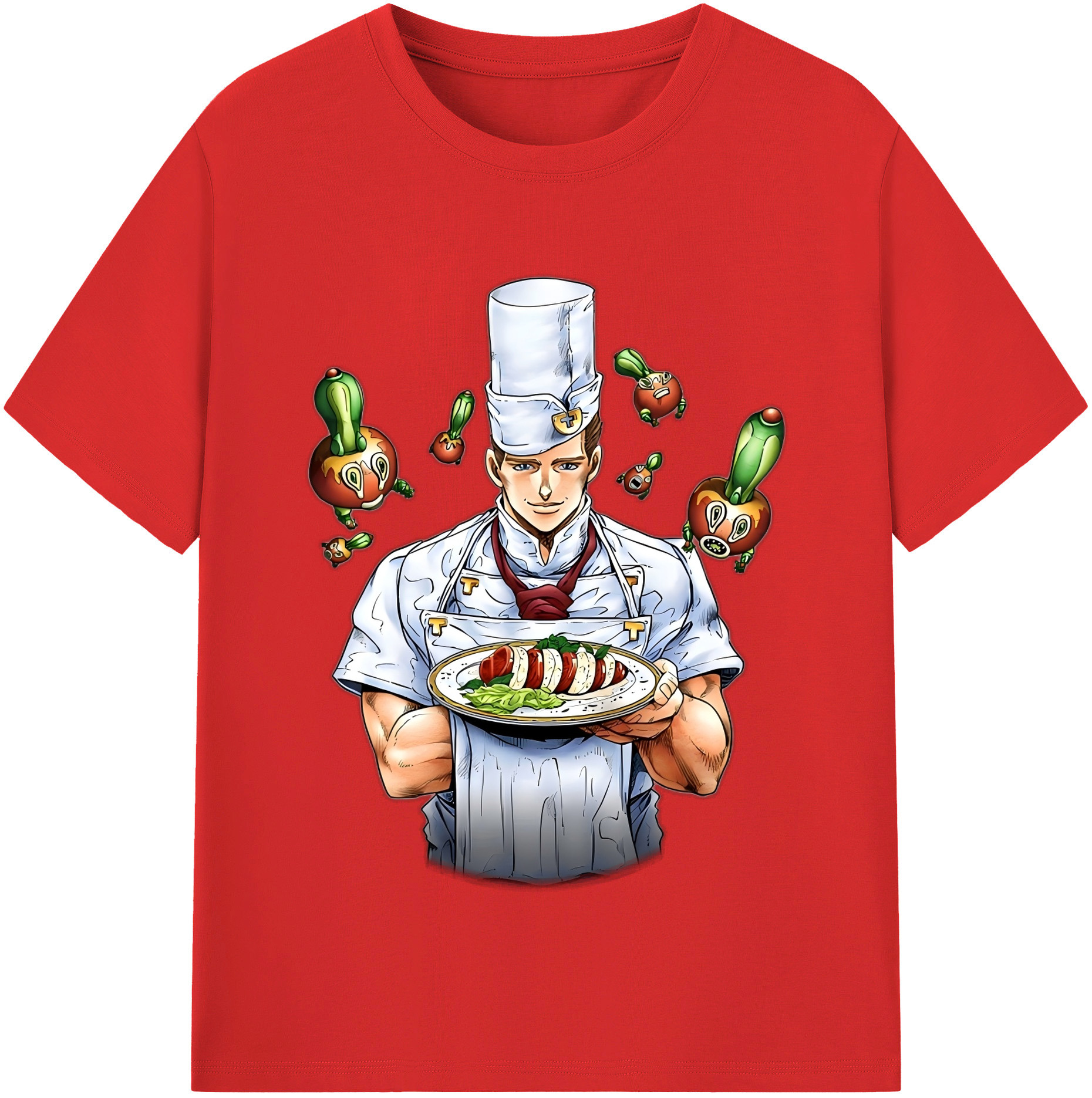 （画像用） ジョジョの奇妙な冒険 Tonio Trussardi JoJo's Bizarre Adventure トニオ?トラッサルディ 綿100％半袖Tシャツ（フロントプリント）