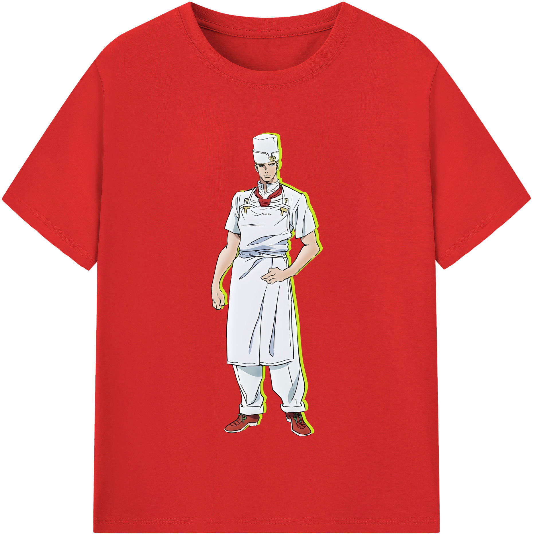 （画像用） ジョジョの奇妙な冒険 Tonio Trussardi JoJo's Bizarre Adventure トニオ?トラッサルディ 綿100％半袖Tシャツ（フロントプリント）
