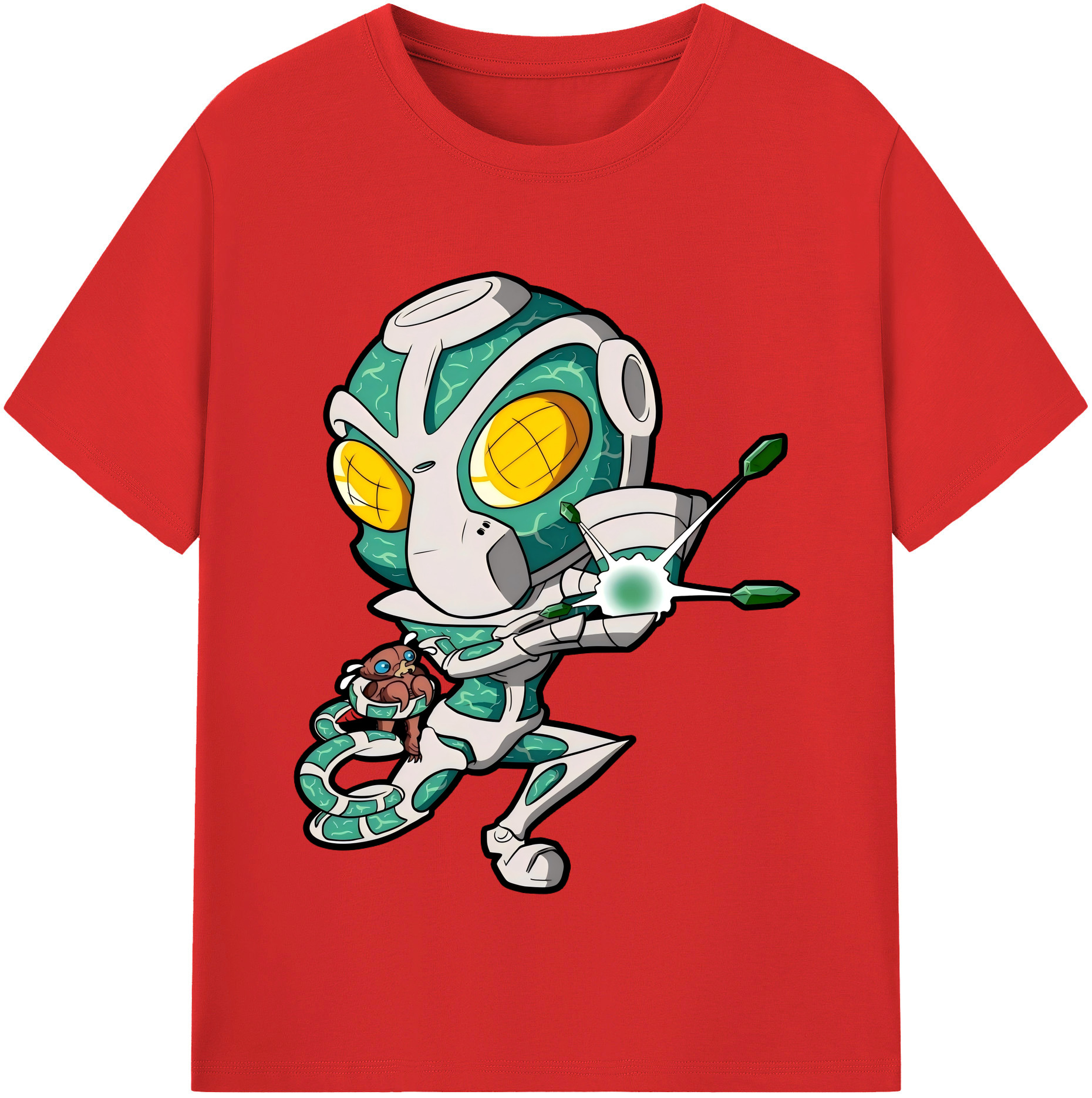 （画像用） ジョジョの奇妙な冒険 花京院 典明（かきょういん のりあき） JoJo's Bizarre Adventure Kakyoin Noriaki 綿100％半袖Tシャツ（フロントプリント）