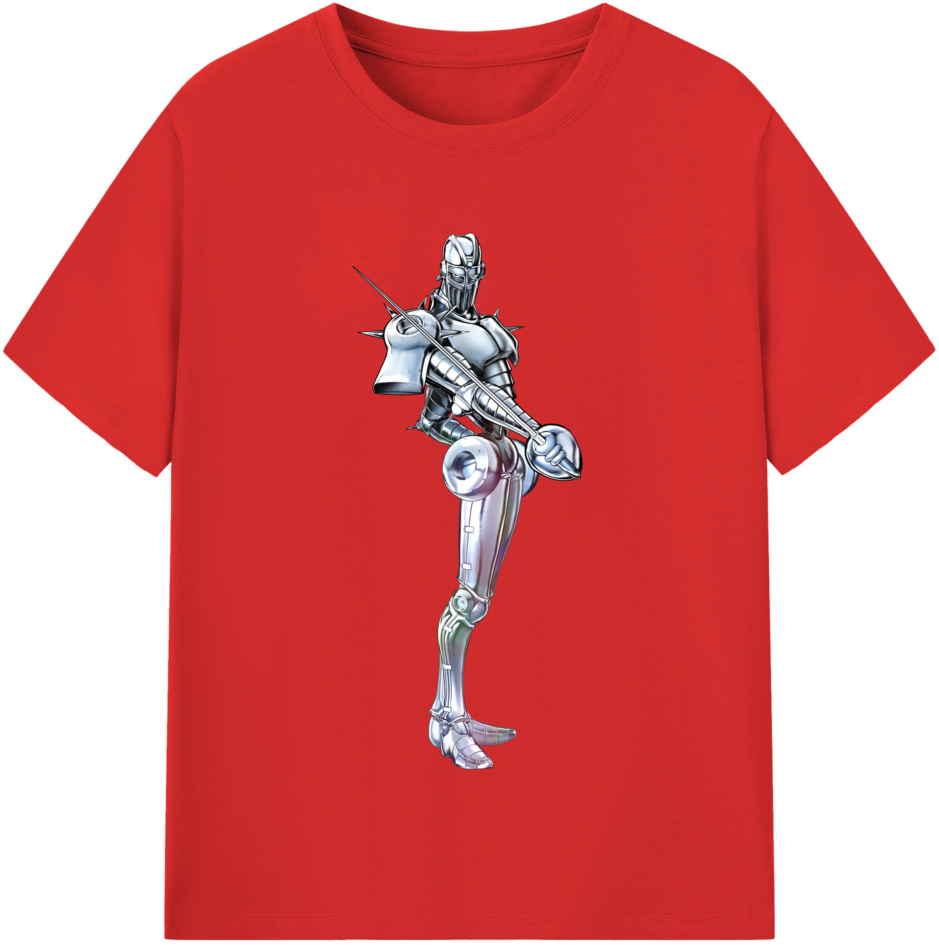 （画像用） ジョジョの奇妙な冒険 ジャン＝ピエール?ポルナレフ JoJo's Bizarre Adventure Jan Pierre Polnareff 綿100％半袖Tシャツ（フロントプリント）