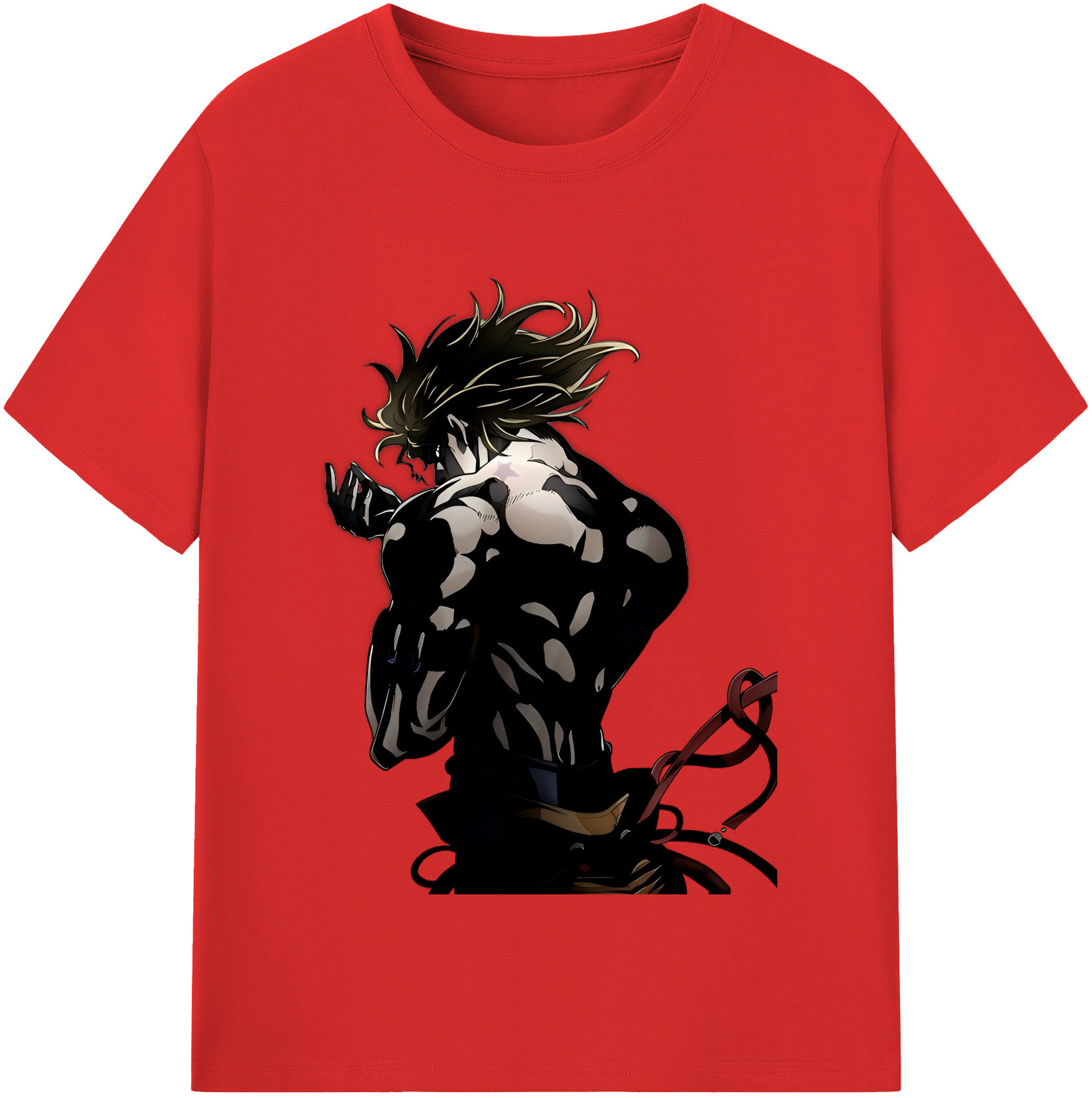 （画像用） ジョジョの奇妙な冒険 ディオ?ブランドー JoJo's Bizarre Adventure Dio Brando 綿100％半袖Tシャツ（フロントプリント）