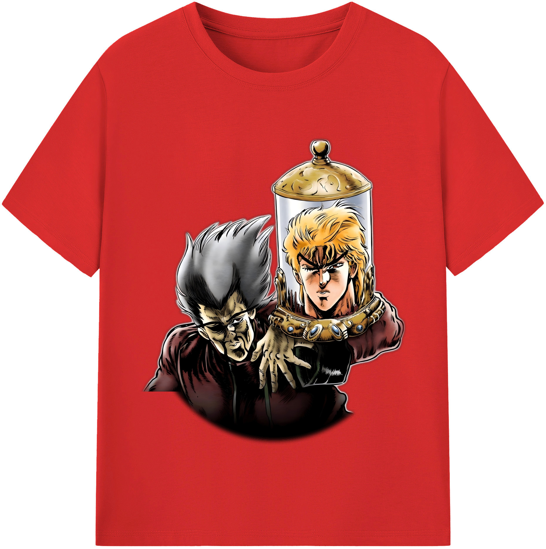 （画像用） ジョジョの奇妙な冒険 ディオ?ブランドー JoJo's Bizarre Adventure Dio Brando 綿100％半袖Tシャツ（フロントプリント）