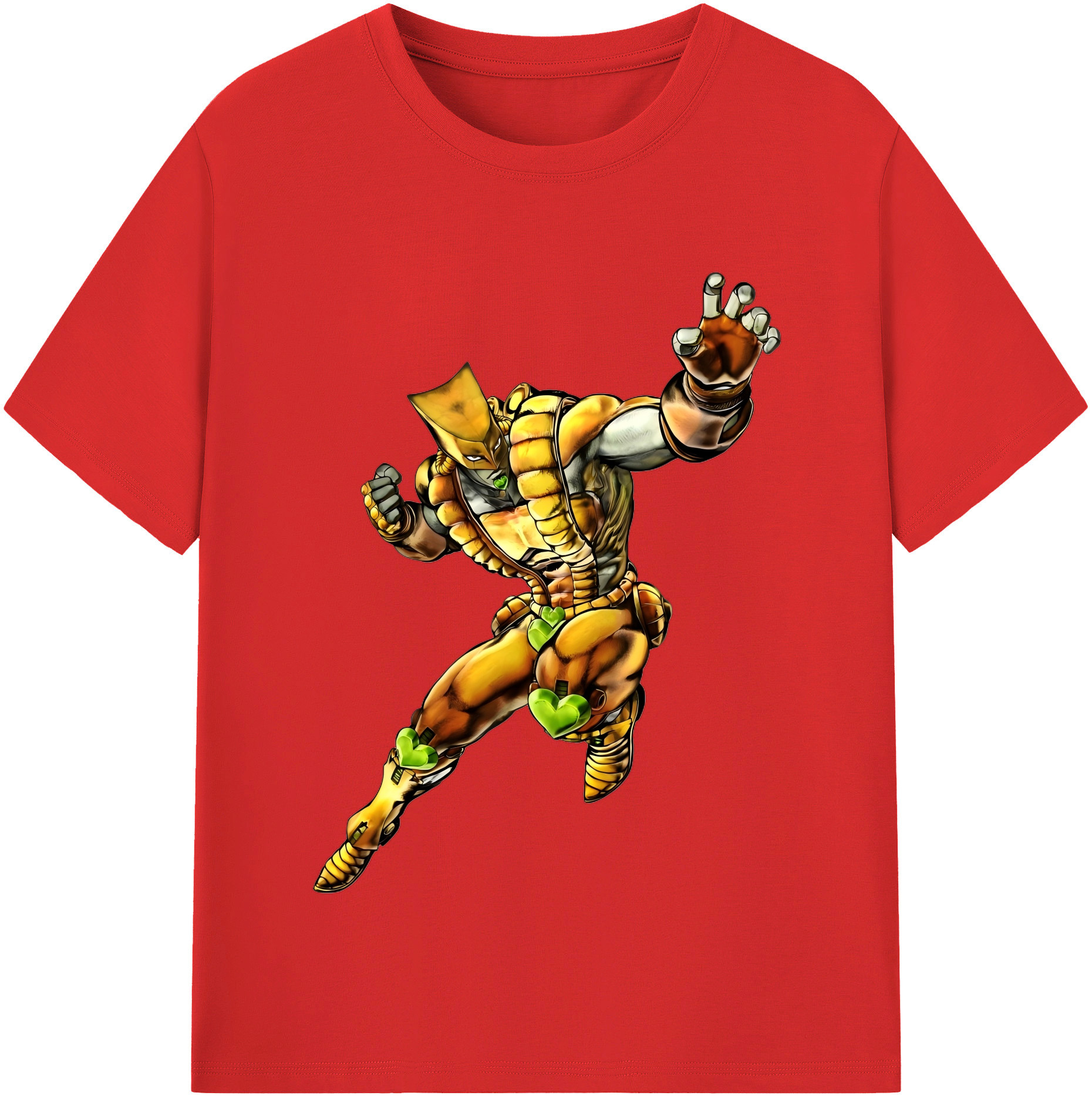 （画像用） ジョジョの奇妙な冒険 ディオ?ブランドー JoJo's Bizarre Adventure Dio Brando 綿100％半袖Tシャツ（フロントプリント）