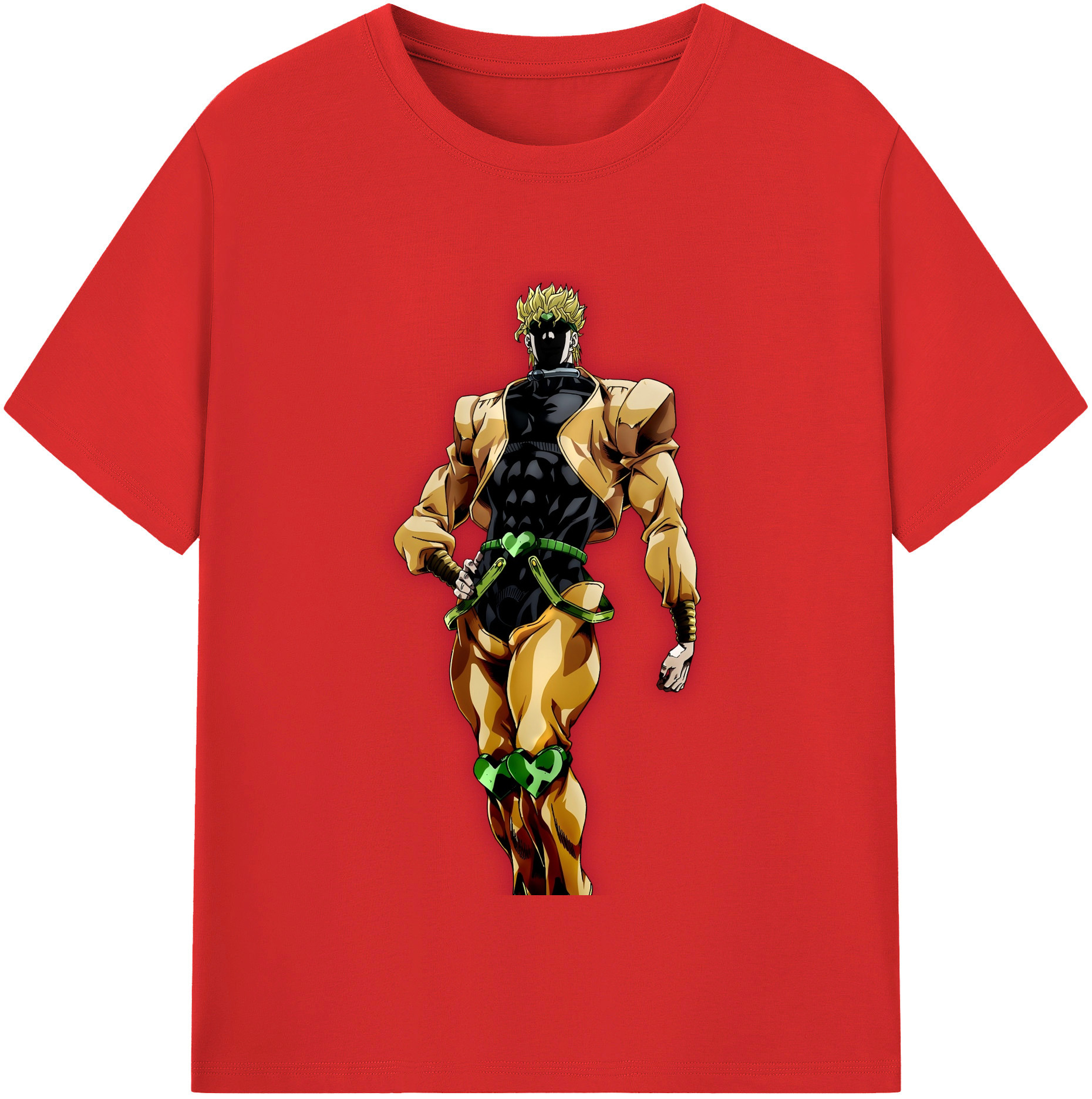（画像用） ジョジョの奇妙な冒険 ディオ?ブランドー JoJo's Bizarre Adventure Dio Brando 綿100％半袖Tシャツ（フロントプリント）