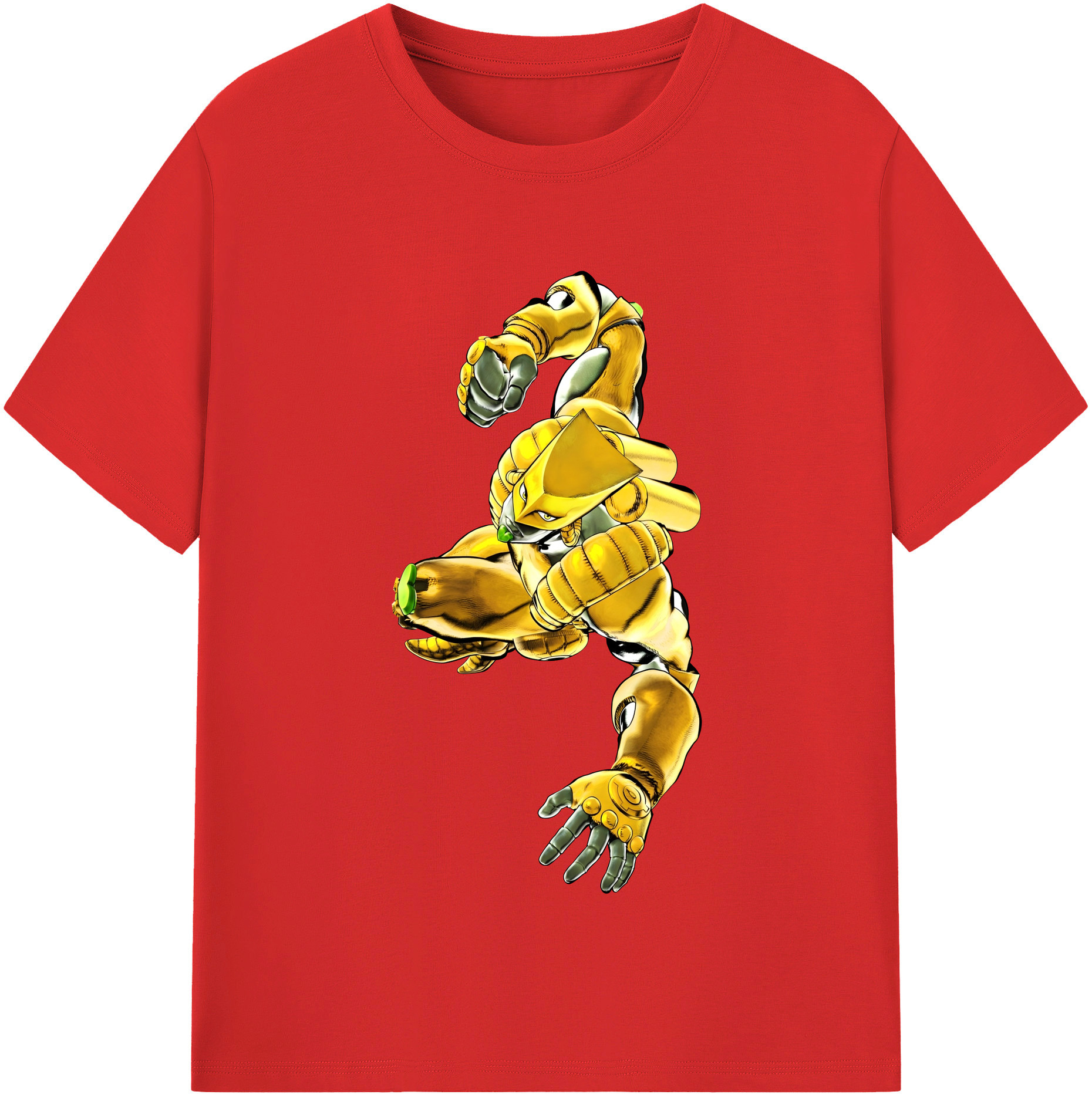 （画像用） ジョジョの奇妙な冒険 ディオ?ブランドー JoJo's Bizarre Adventure Dio Brando 綿100％半袖Tシャツ（フロントプリント）