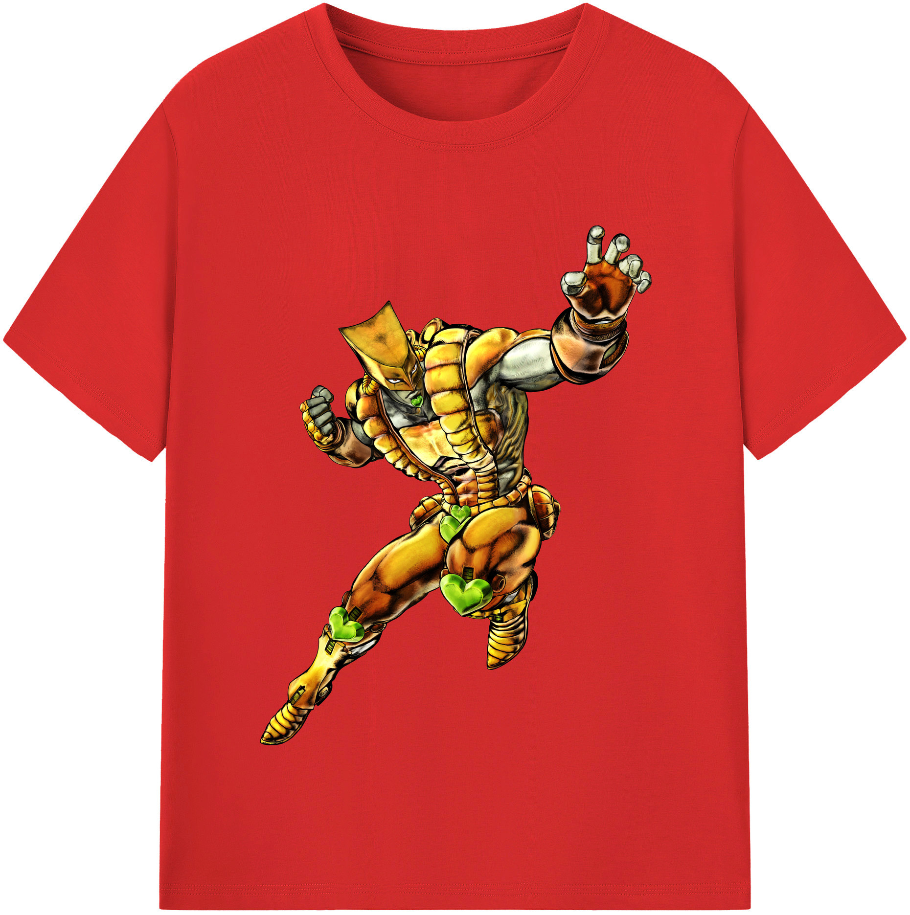（画像用） ジョジョの奇妙な冒険 ディオ?ブランドー JoJo's Bizarre Adventure Dio Brando 綿100％半袖Tシャツ（フロントプリント）