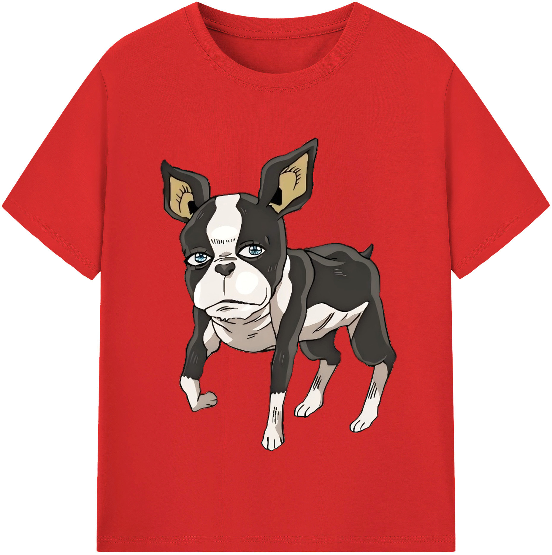 （画像用） ジョジョの奇妙な冒険 イギー JoJo's Bizarre Adventure Iggy 綿100％半袖Tシャツ（フロントプリント）