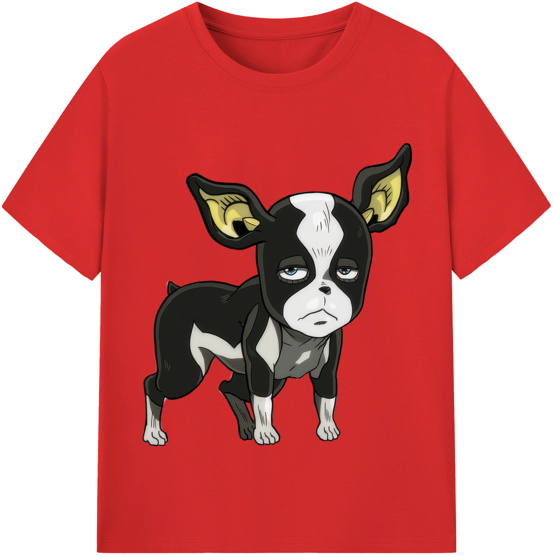 （画像用） ジョジョの奇妙な冒険 イギー JoJo's Bizarre Adventure Iggy 綿100％半袖Tシャツ（フロントプリント）