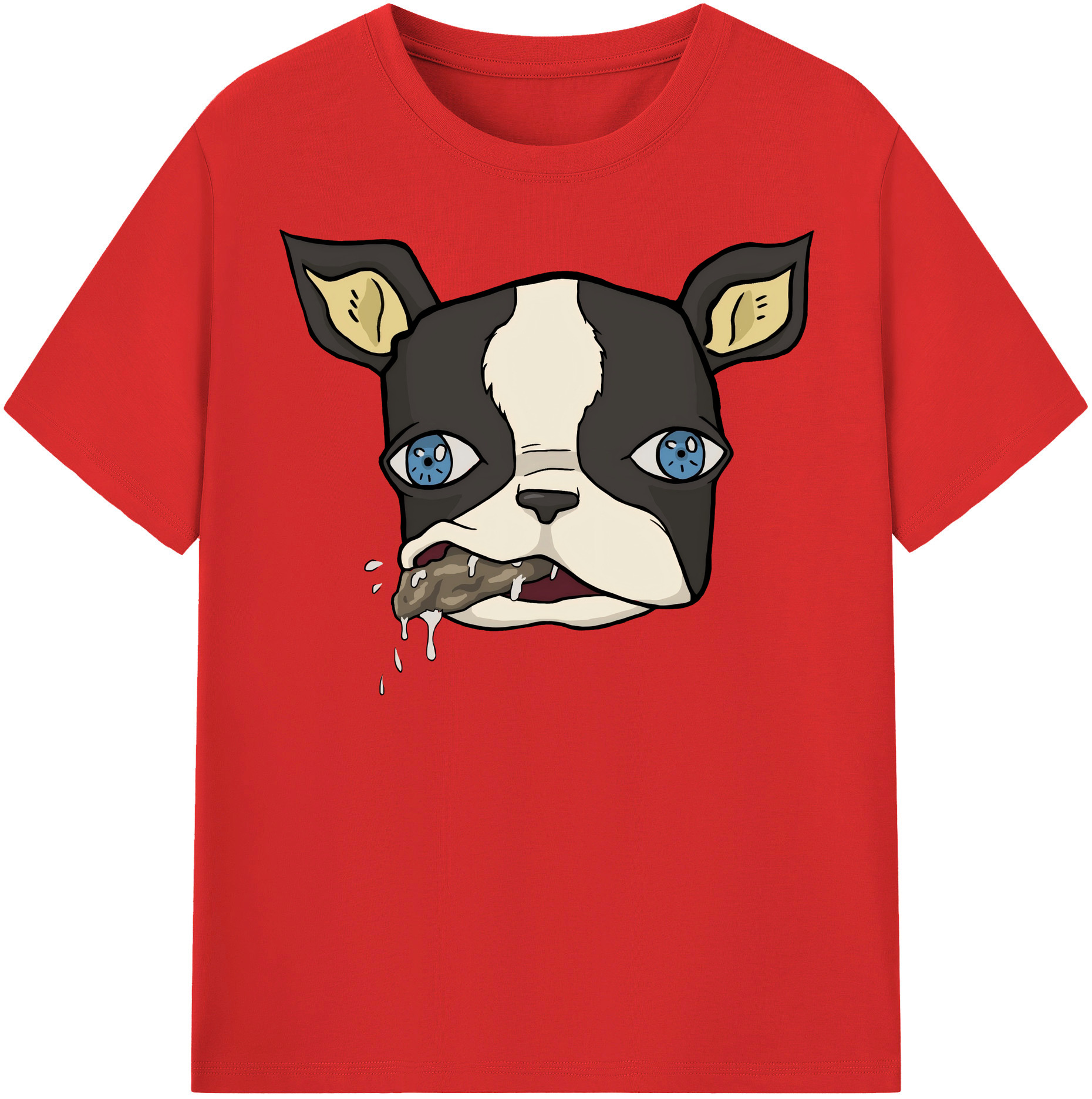 （画像用） ジョジョの奇妙な冒険 イギー JoJo's Bizarre Adventure Iggy 綿100％半袖Tシャツ（フロントプリント）