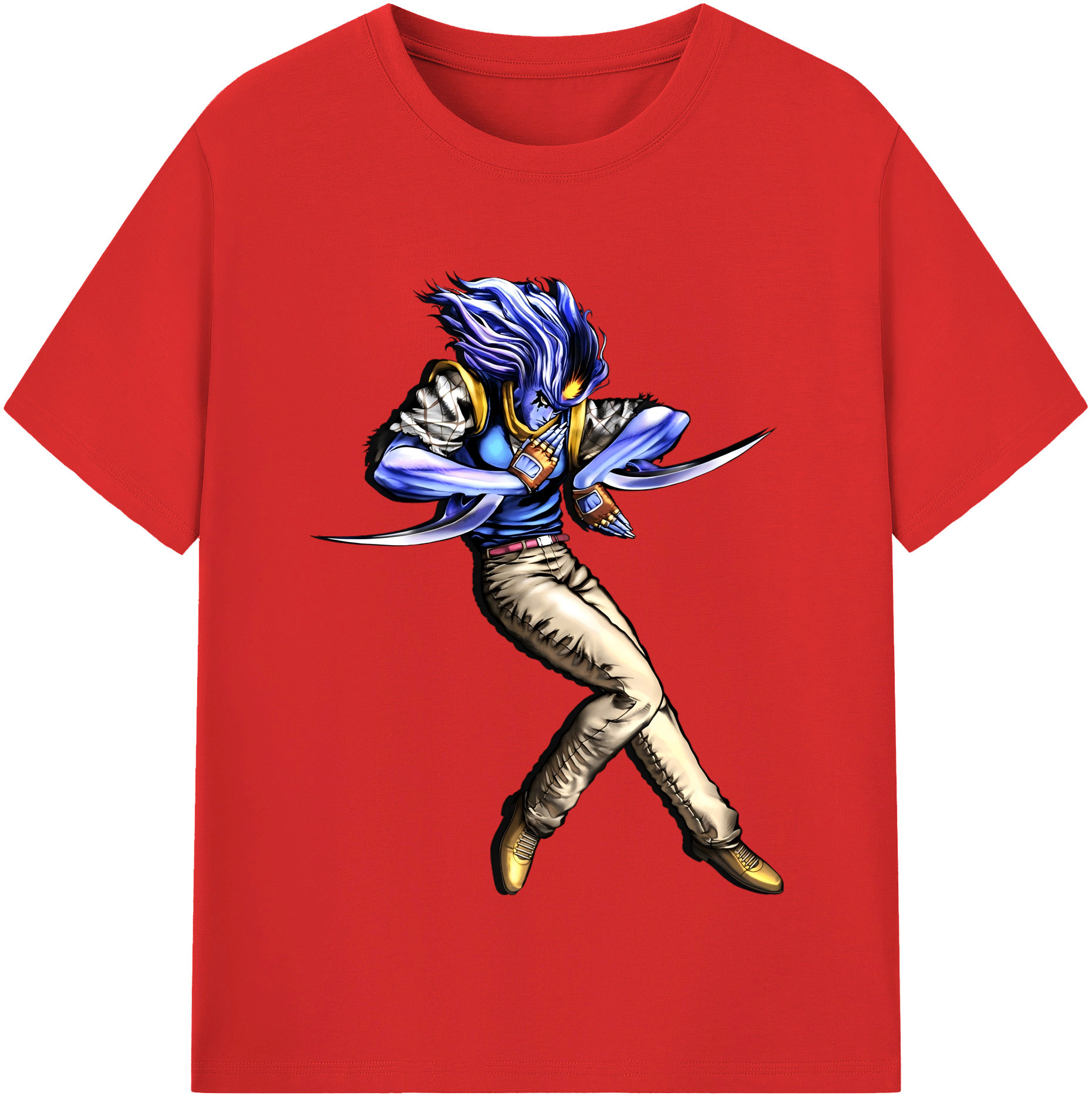 （画像用） ジョジョの奇妙な冒険 JoJo's Bizarre Adventure 綿100％半袖Tシャツ（フロントプリント）