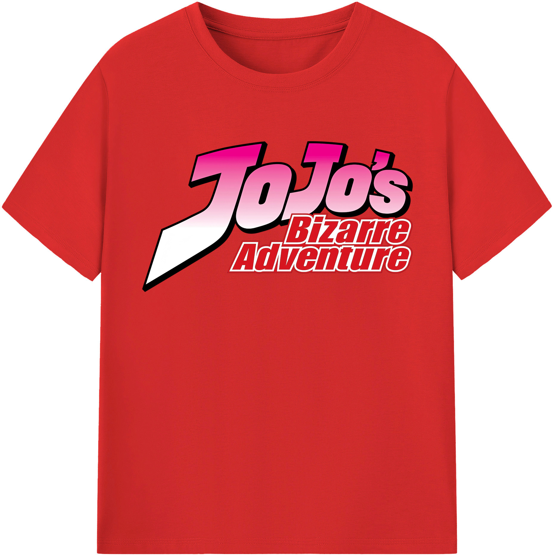 （画像用） ジョジョの奇妙な冒険 JoJo's Bizarre Adventure 綿100％半袖Tシャツ（フロントプリント）