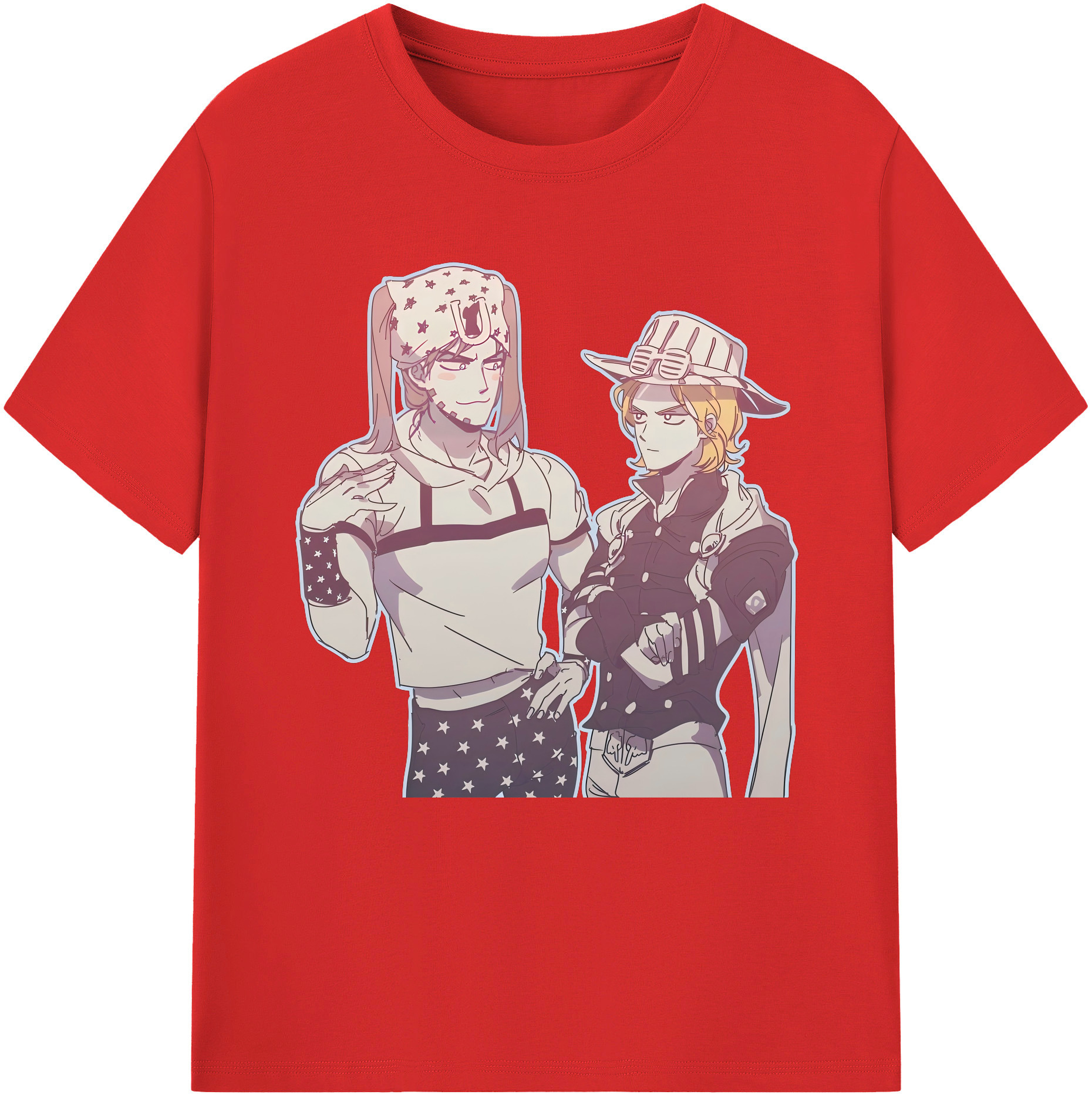（画像用） ジョジョの奇妙な冒険 JoJo's Bizarre Adventure 綿100％半袖Tシャツ（フロントプリント）